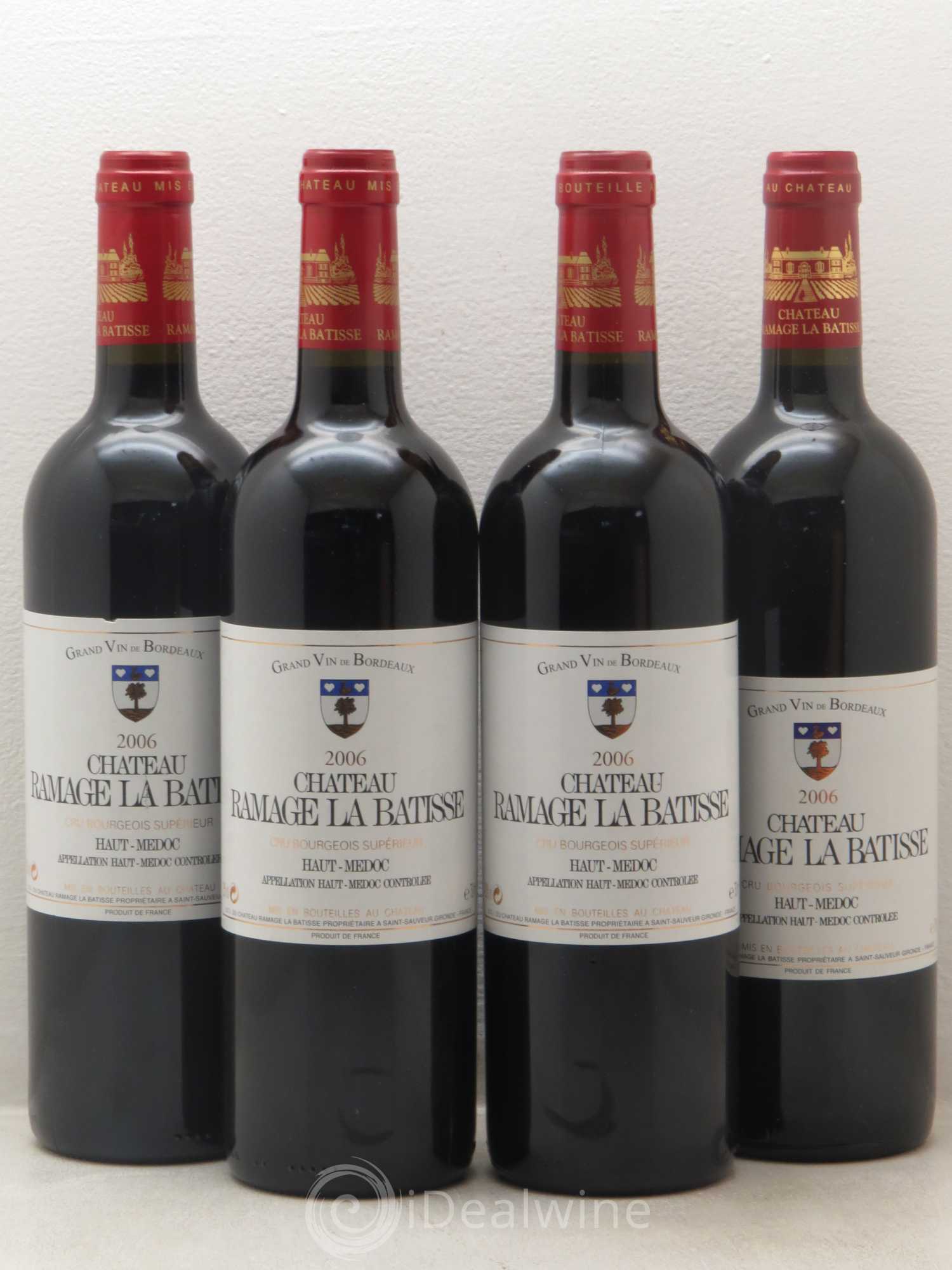 Château Ramage la Bâtisse Cru Bourgeois 2006 - Lot de 4 bouteilles - 0