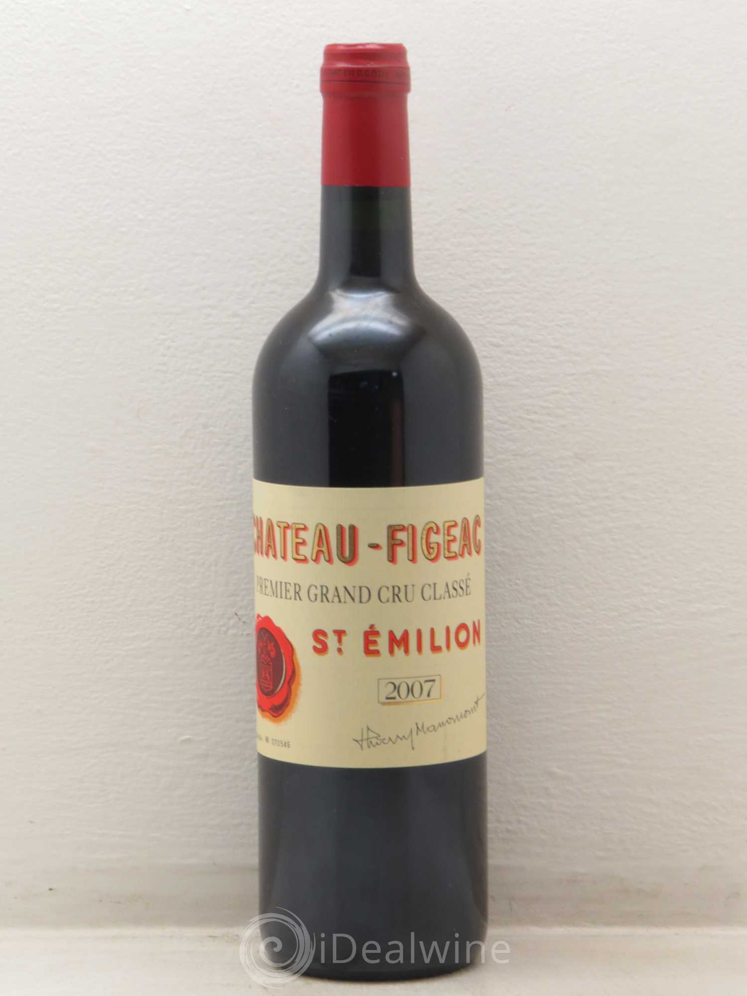 Château Figeac 1er Grand Cru Classé A 2007 - Lot de 1 bouteille - 0