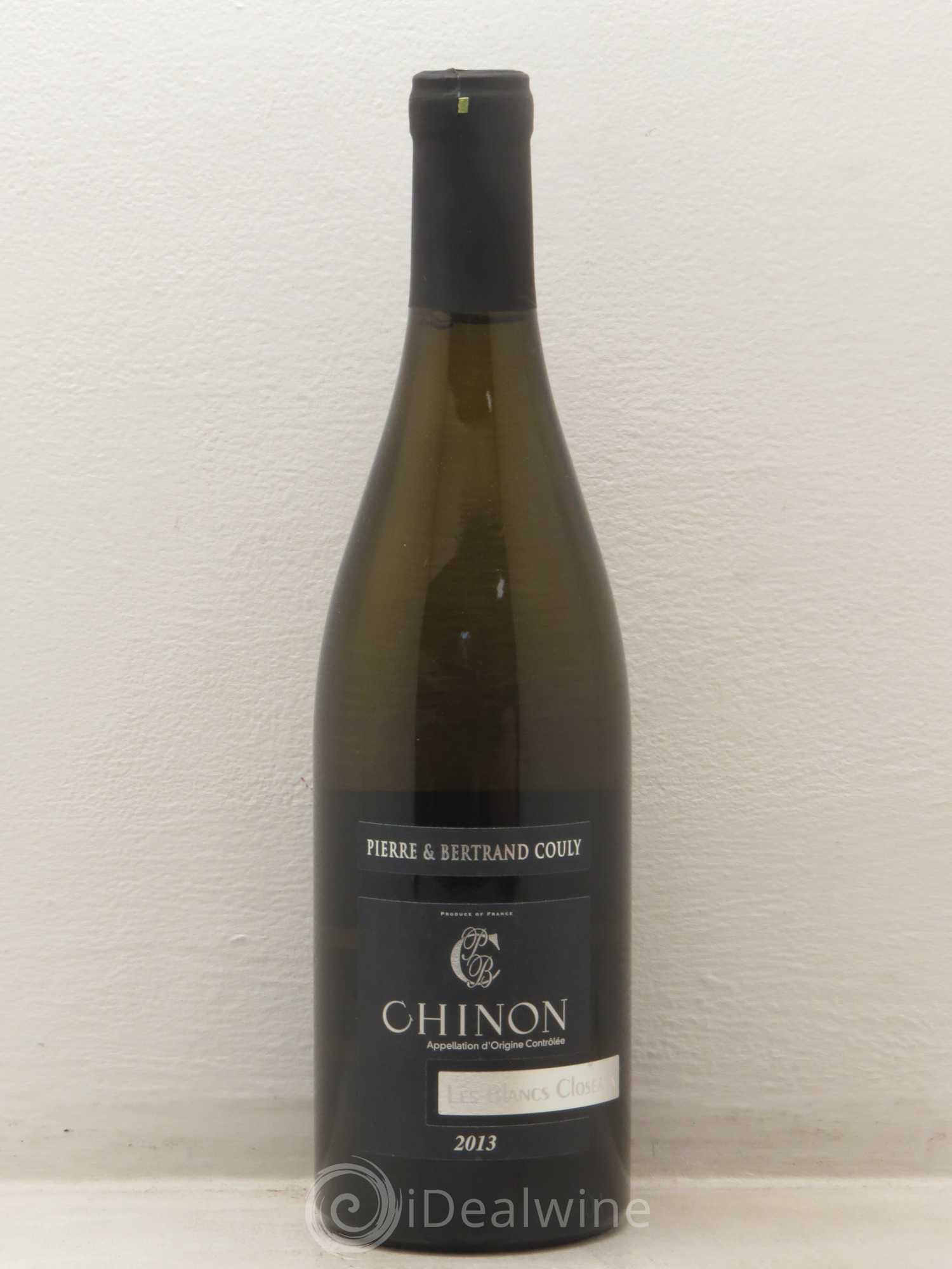 Chinon Les Blancs Closeaux P. Et B. Couly 2013 - Posten von 1 Flasche - 0