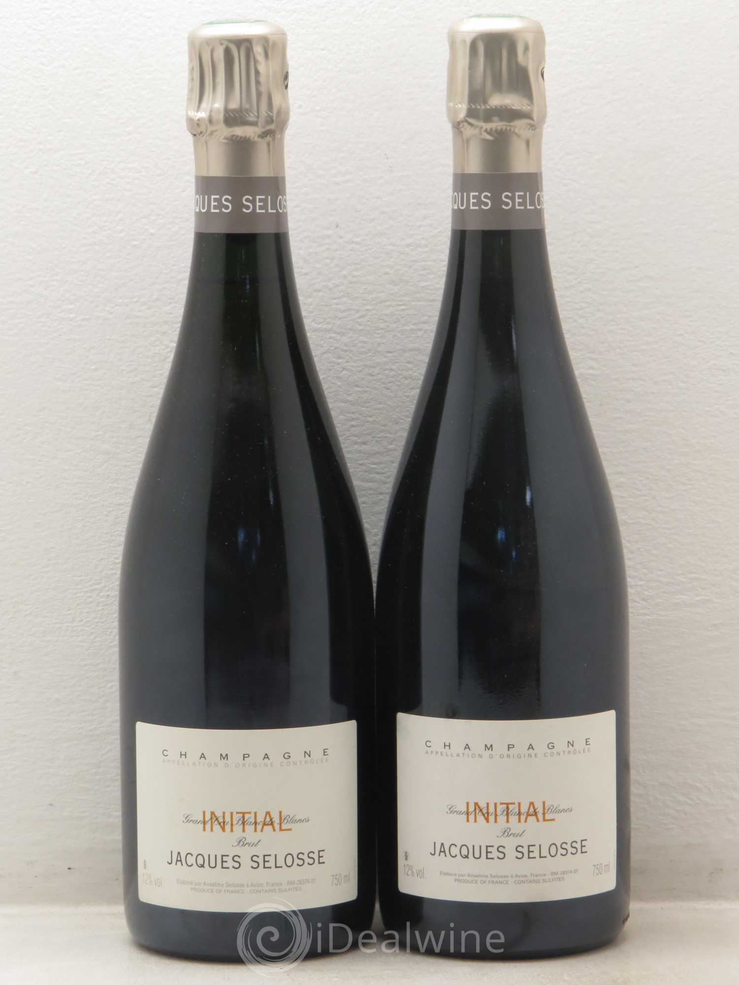 Initial Brut Jacques Selosse Champagne Jacques Selosse - Brut Initial Grand Cru brut Blanc de blancs - Posten von 2 Flaschen - 0