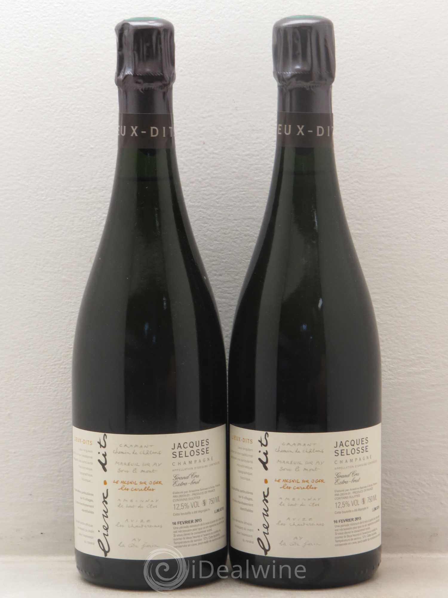 Champagne Jacques Selosse Les Carelles Grand Cru extra brut - Posten von 2 Flaschen - 0
