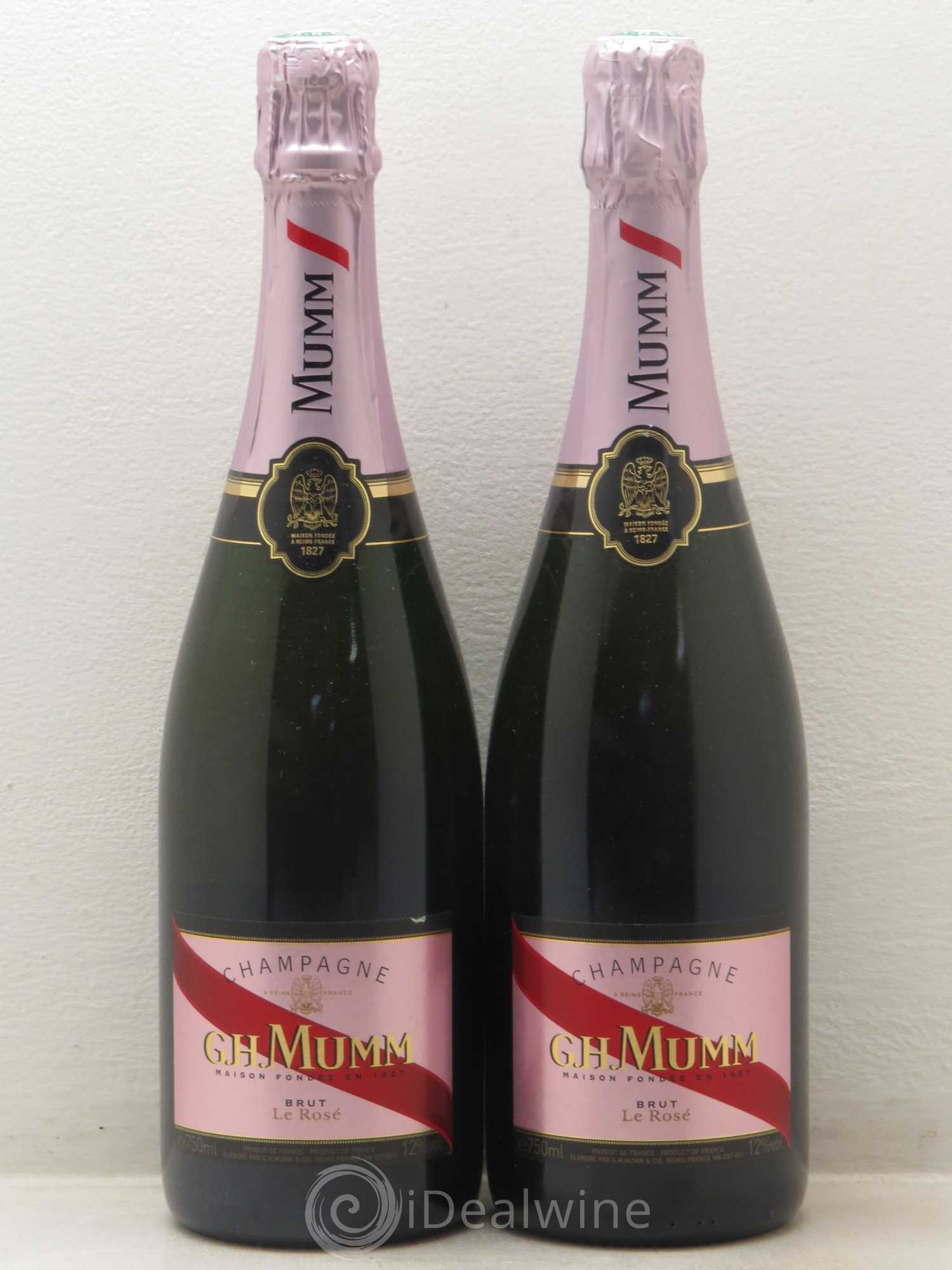 Champagne - Champagne Le Rosé Brut Mumm - Posten von 2 Flaschen - 0