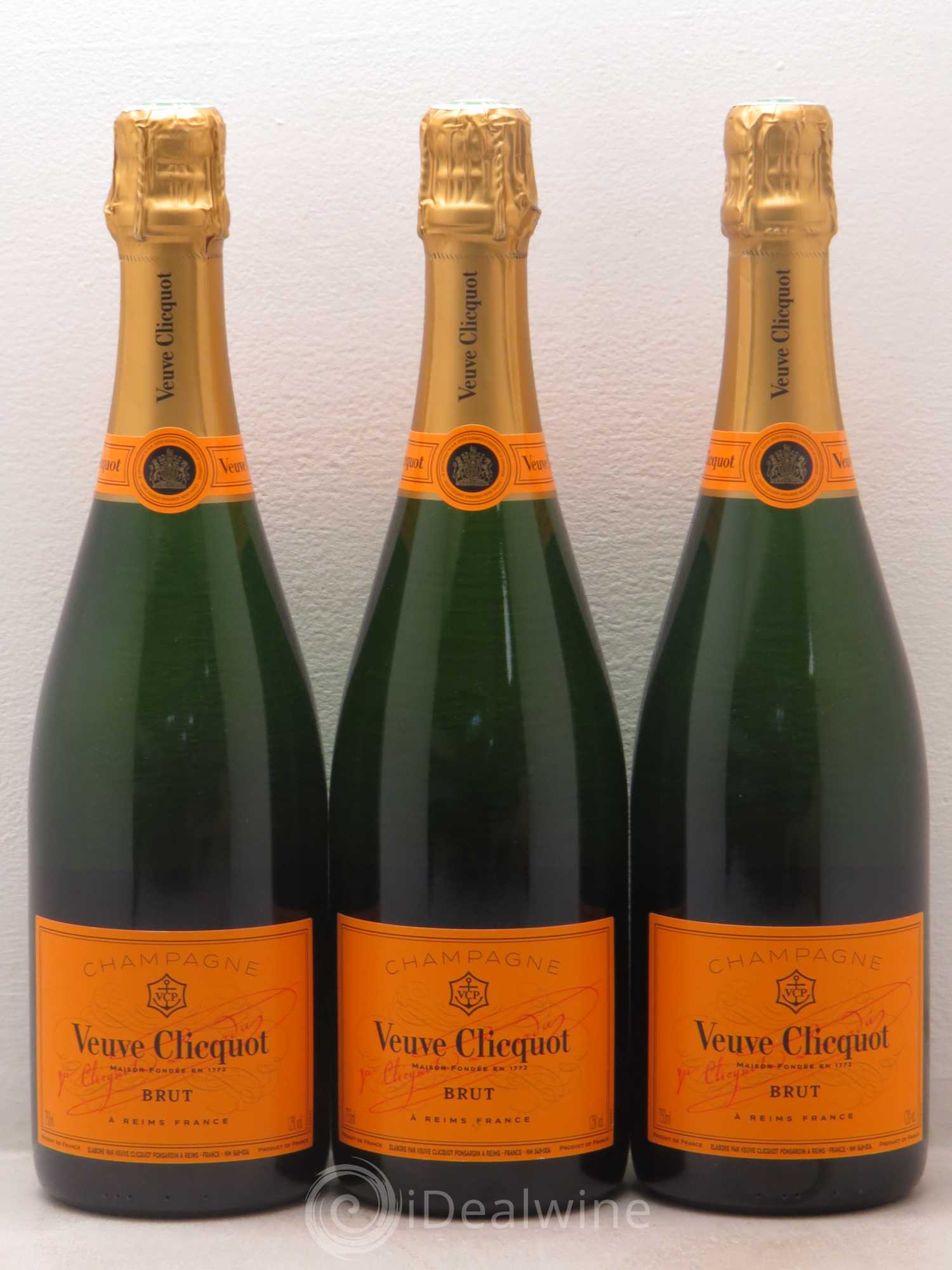 Champagne Veuve clicquot brut - Posten von 3 Flaschen - 0