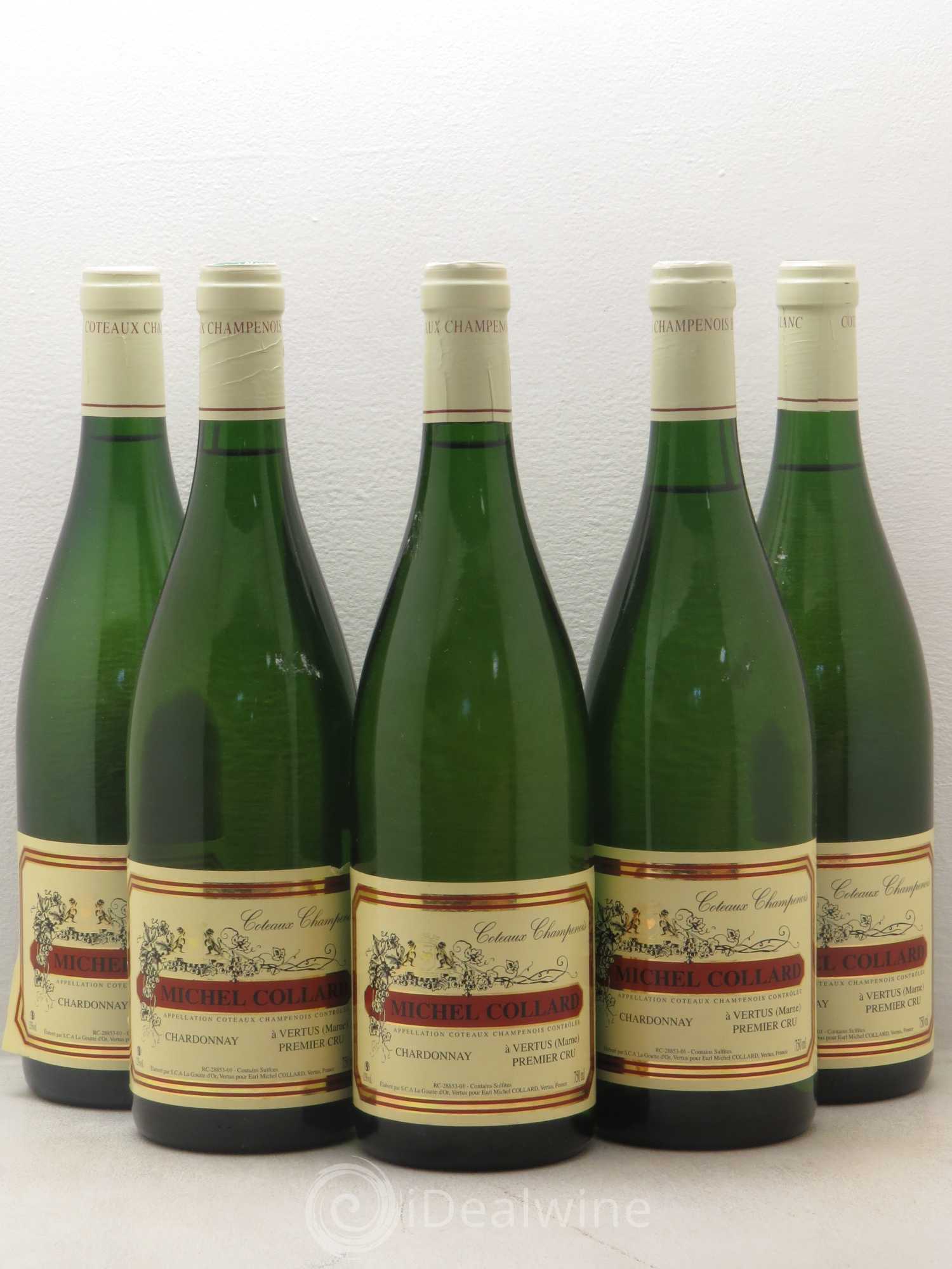 Divers Coteaux champenois Blanc Vertus Michel Collard 1er cru - Posten von 5 Flaschen - 0