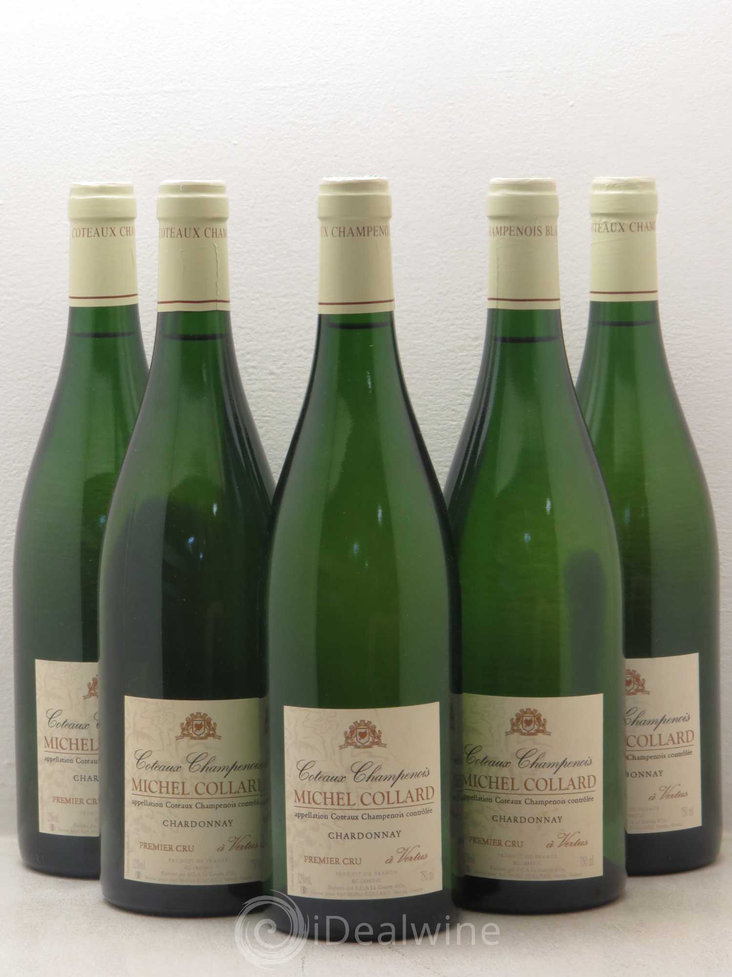 Divers Coteaux champenois Blanc Vertus Michel Collard 1er cru - Posten von 5 Flaschen - 0