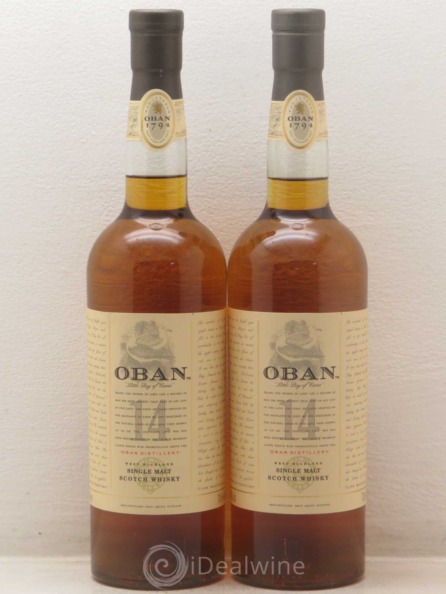 Alcools divers Whisky Oban 14 Ans single malt - Lotto di 2 bottiglie - 0