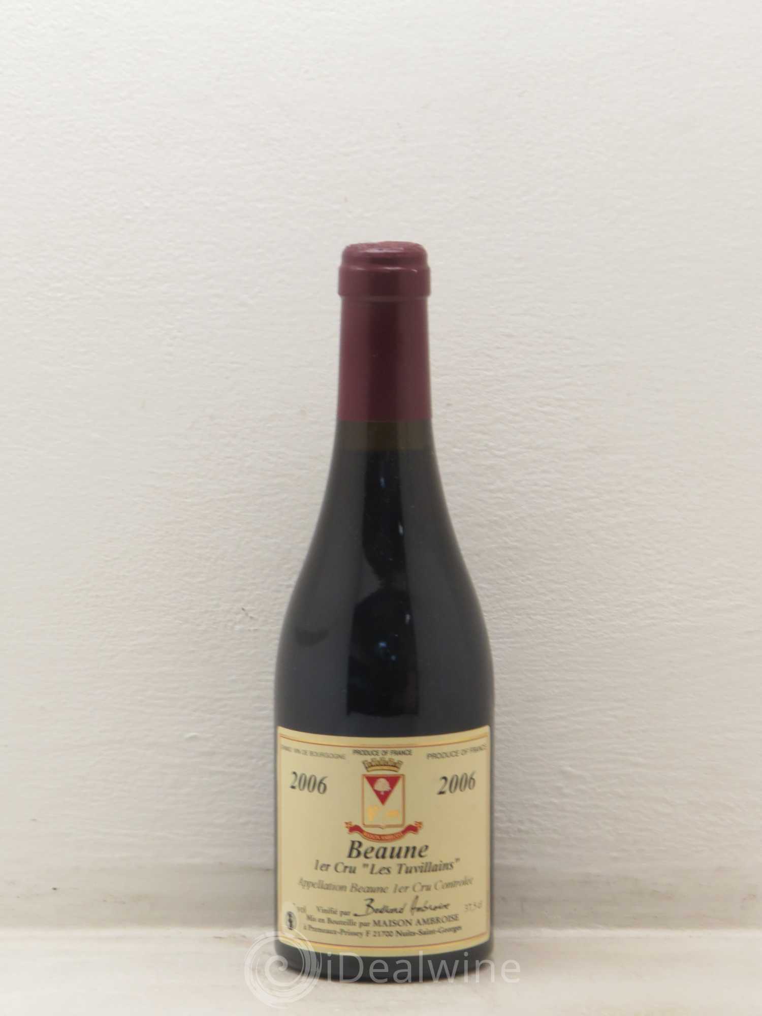 Beaune 1er Cru Les tuvillains B. Ambroise 2006 - Posten von 1 Demi-Flasche - 0