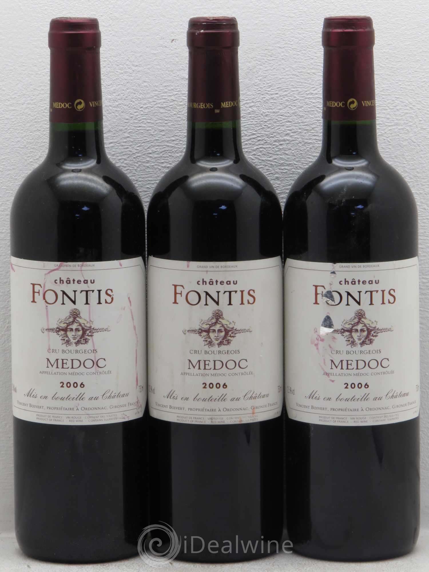 Médoc Château Fontis 2006 - Posten von 3 Flaschen - 0