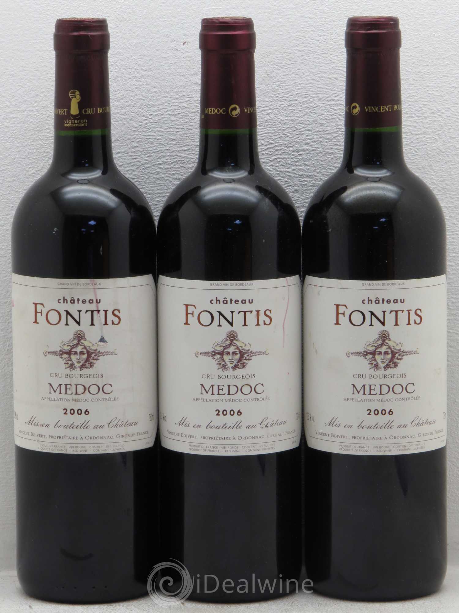 Médoc Château Fontis (sans prix de réserve) 2006 - Posten von 3 Flaschen - 0