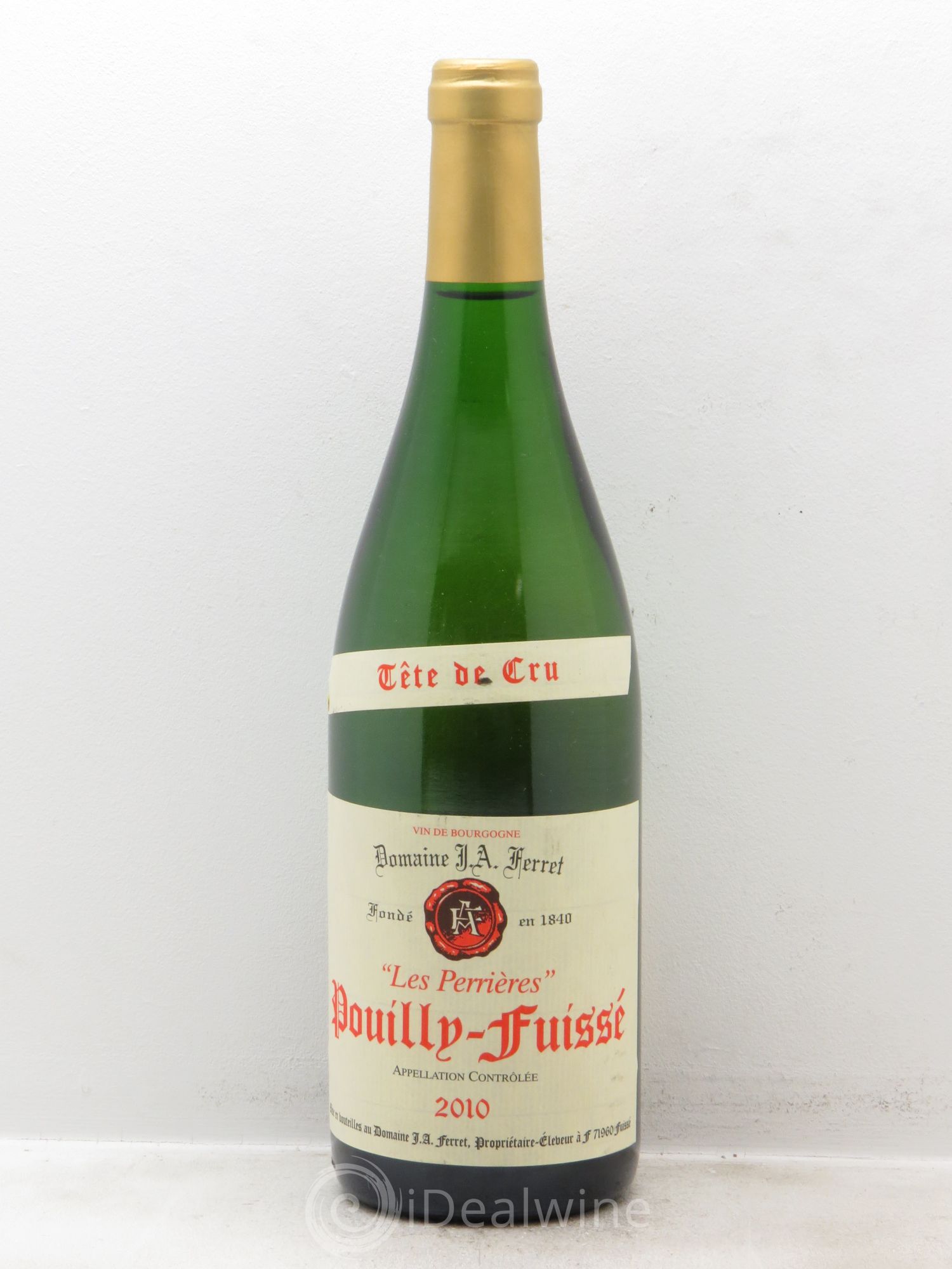 Pouilly-Fuissé Tête de Cru "les Perrières" Ferret 2010 - Posten von 1 Flasche - 0