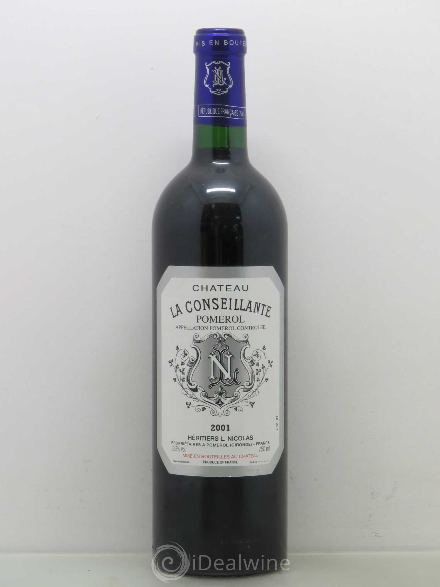 Château la Conseillante 2001 - Lot de 1 bouteille - 0