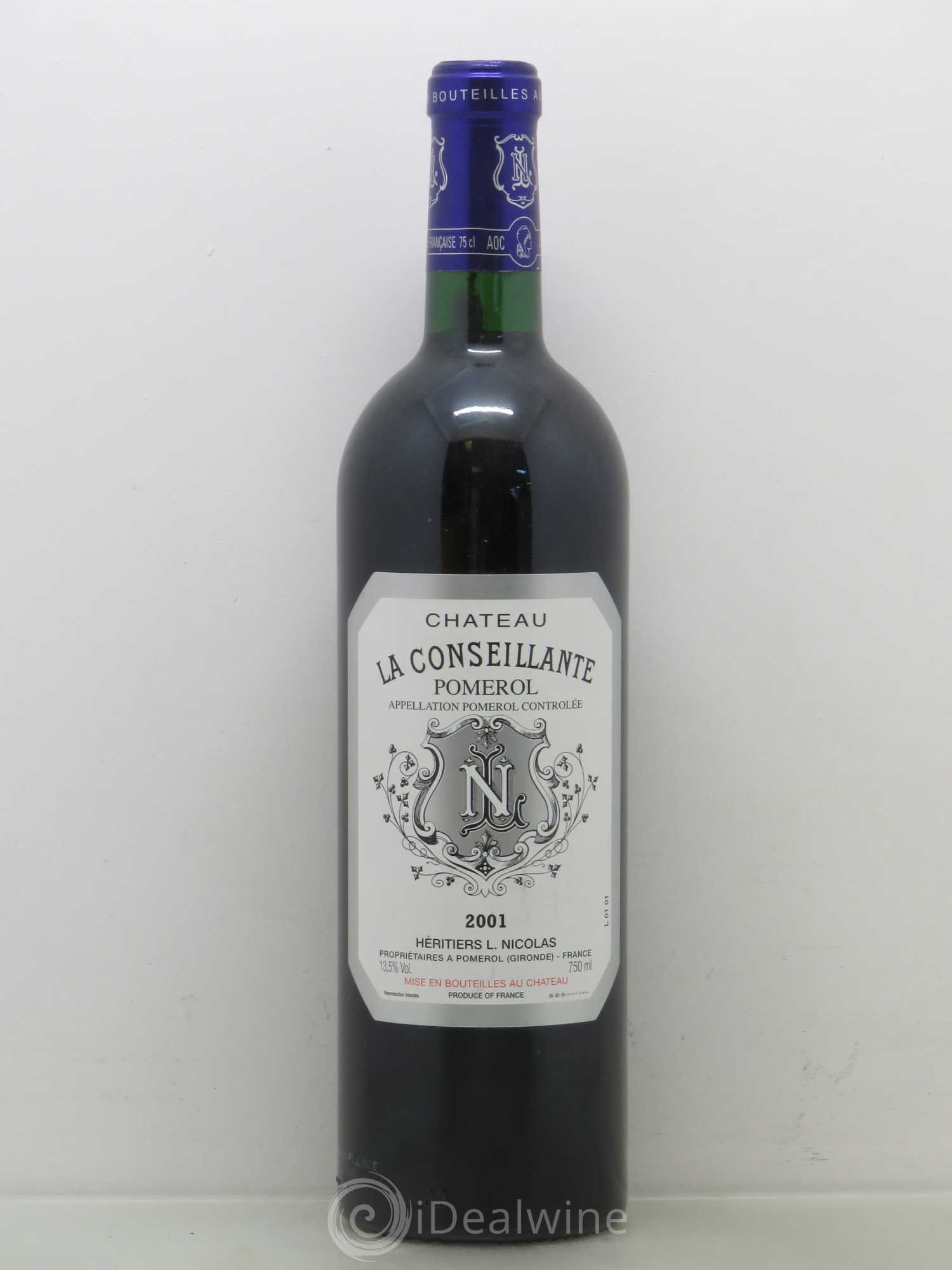 Château la Conseillante 2001 - Lot de 1 bouteille - 0