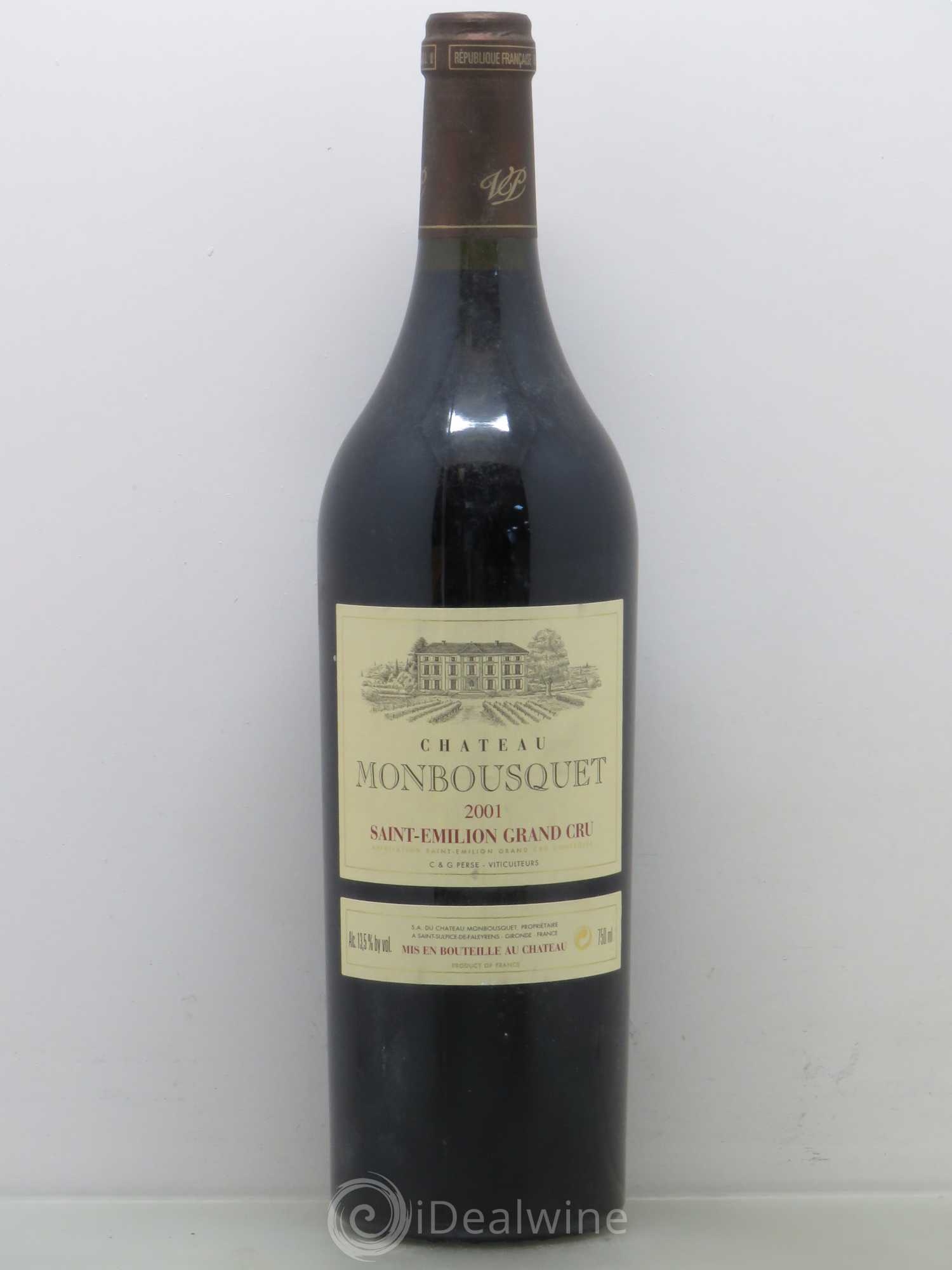 Château Monbousquet Grand Cru Classé 2001 - Lot de 1 bouteille - 0