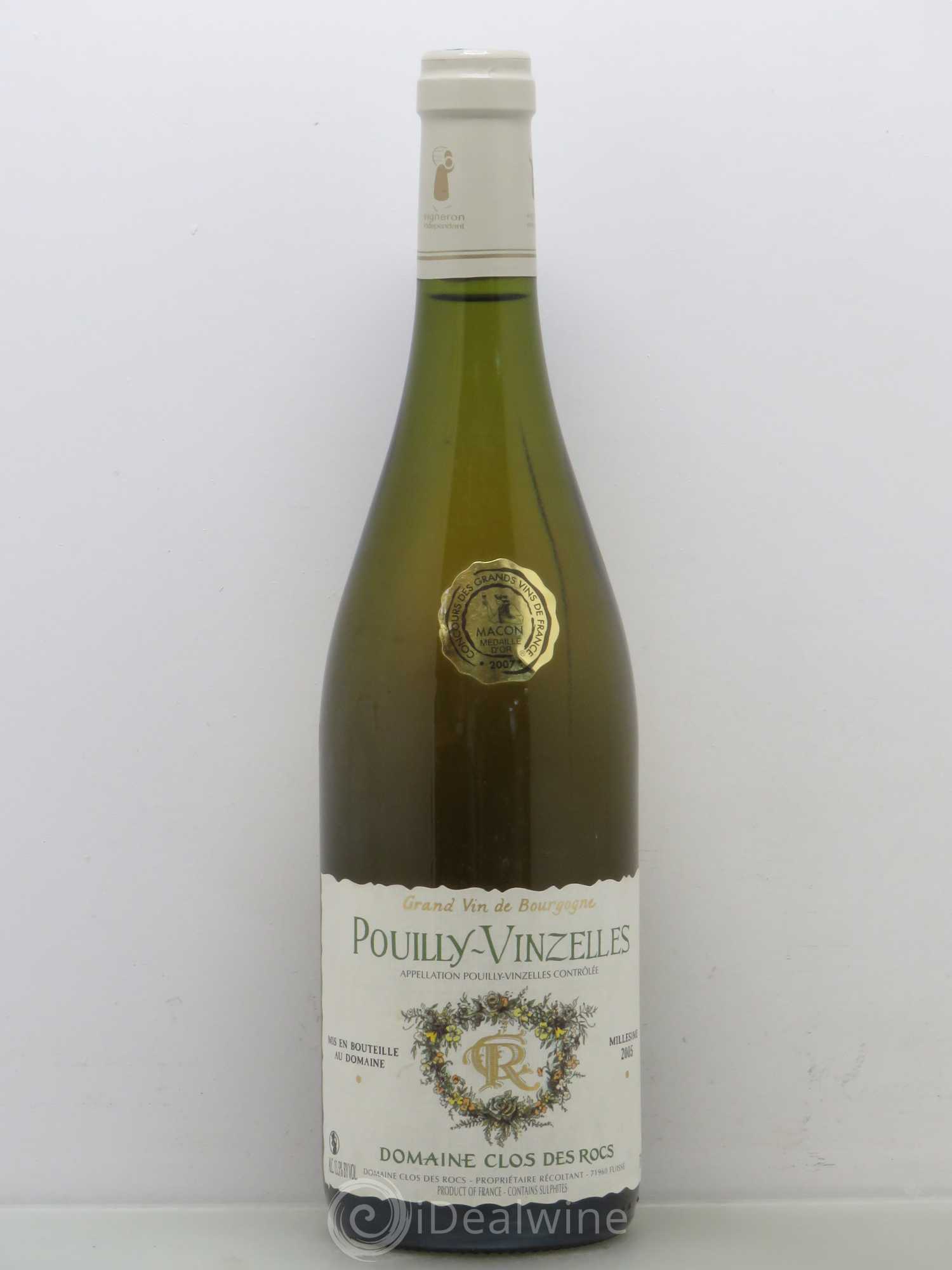 Pouilly-Vinzelles Pouilly Vinzelles Clos des Rocs (sans prix de réserve) 2005 - Posten von 1 Flasche - 0