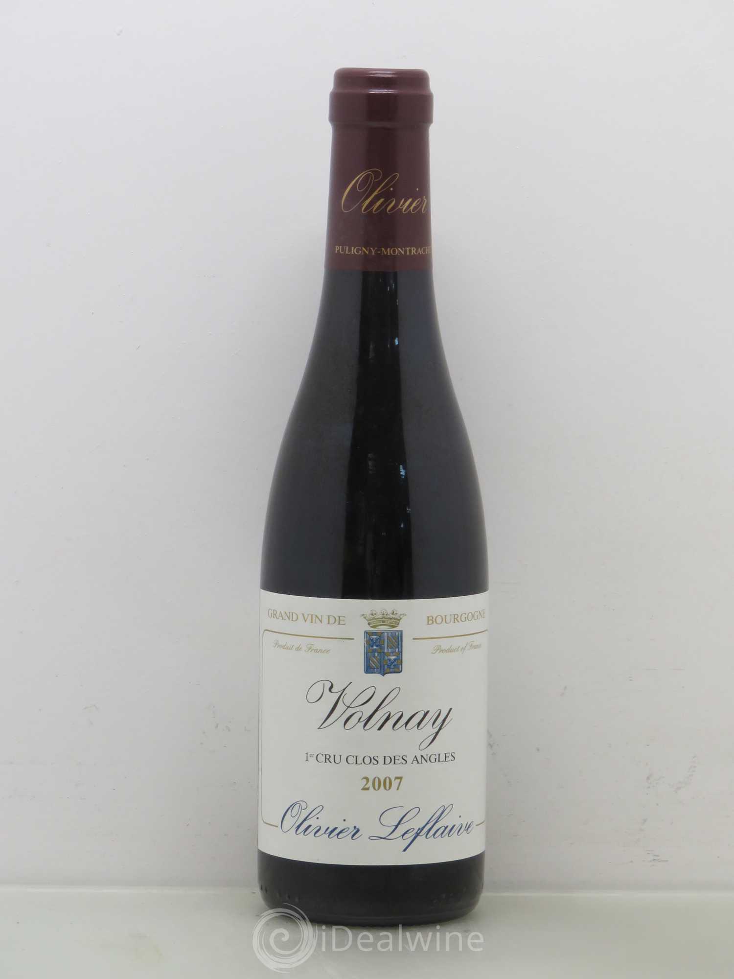 Volnay 1er Cru Clos des Angles - Olivier Leflaive 2007 - Posten von 1 Demi-Flasche - 0