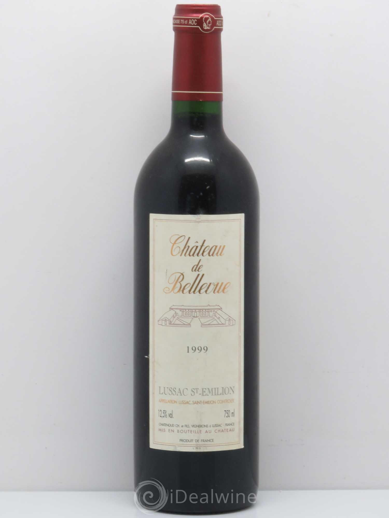 Bordeaux Château de Bellevue - Lussac St Emilion (sans prix de réserve) 1999 - Posten von 1 Flasche - 0