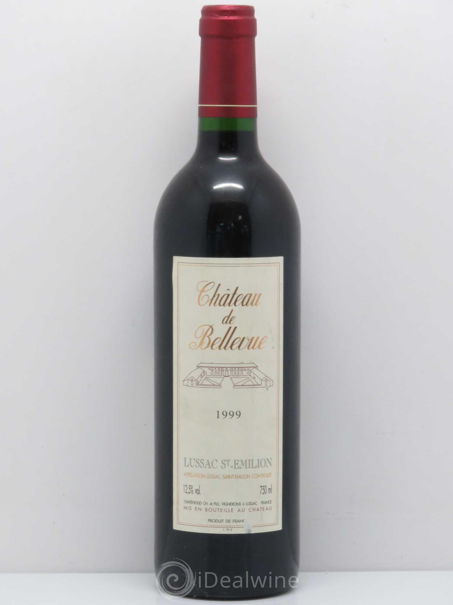 Bordeaux Château de Bellevue - Lussac St Emilion (sans prix de réserve) 1999 - Posten von 1 Flasche - 0