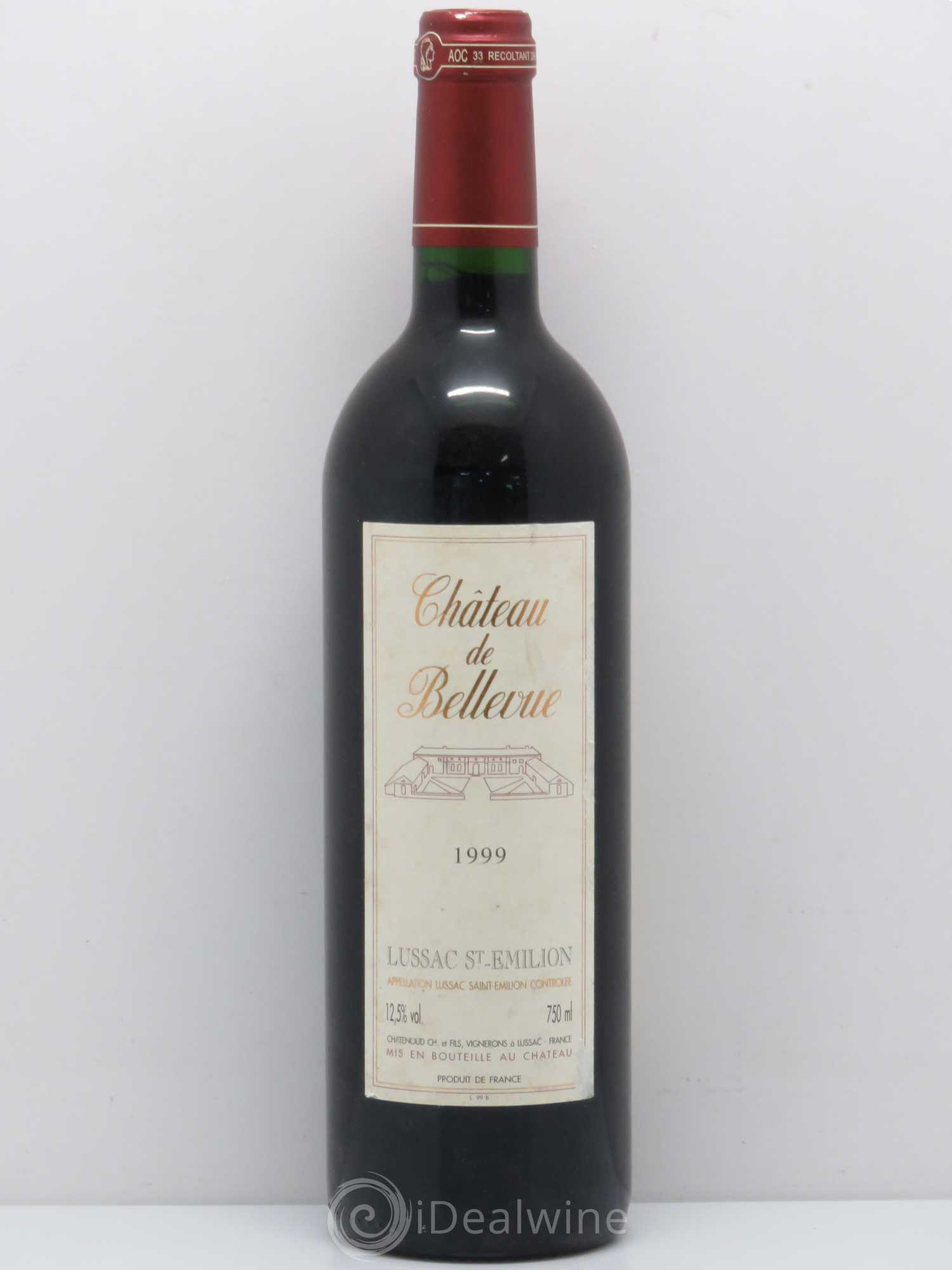 Bordeaux Château de Bellevue - Lussac St Emilion (sans prix de réserve) 1999 - Posten von 1 Flasche - 0