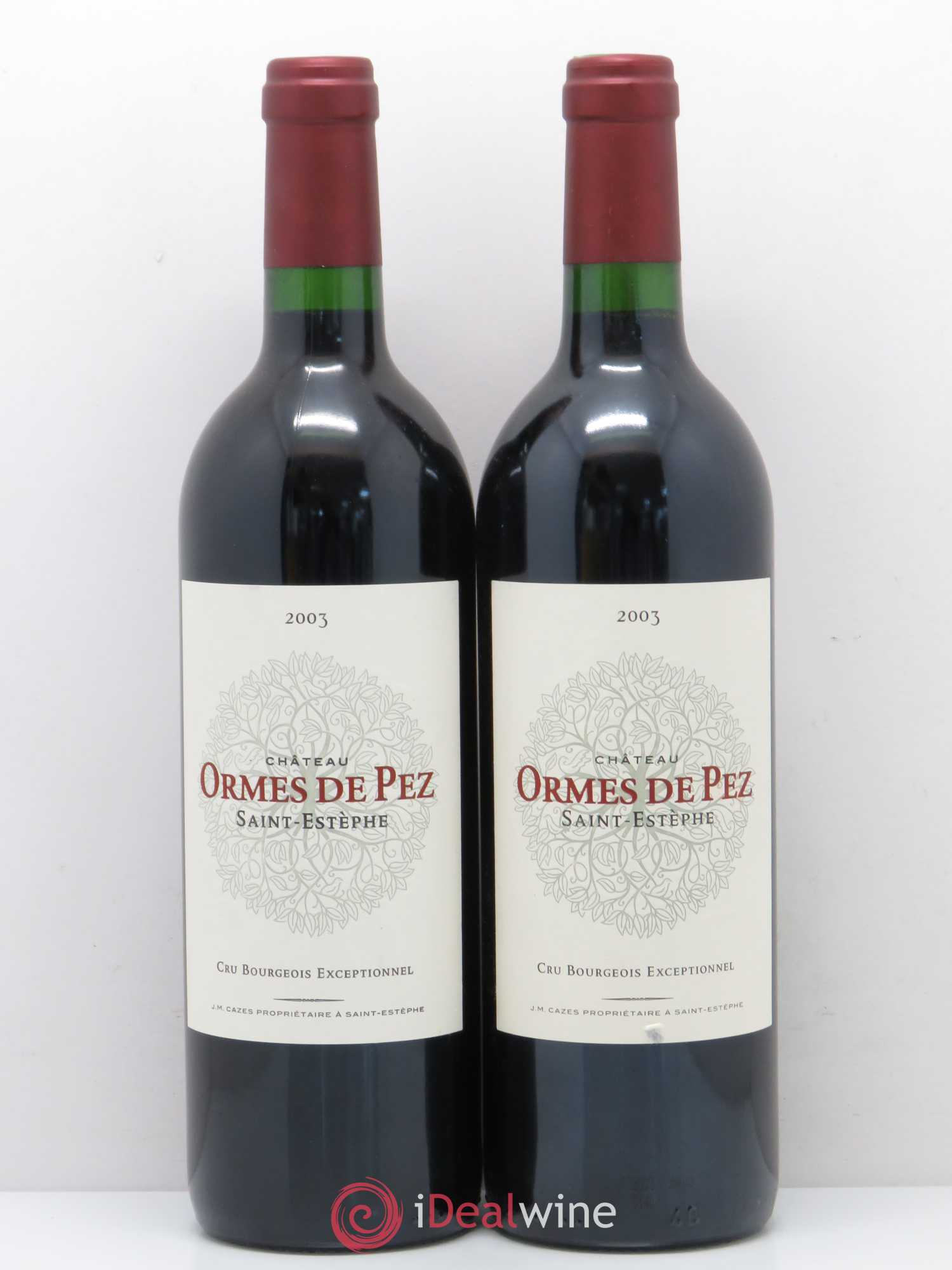 Château les Ormes de Pez 2003 - Lot de 2 bouteilles - 0