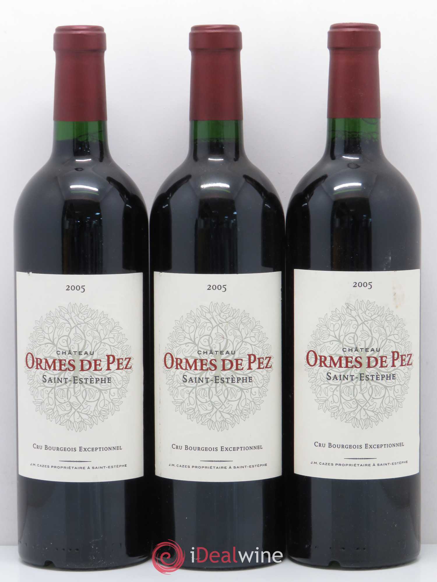 Château les Ormes de Pez 2005 - Lot de 3 bouteilles - 0