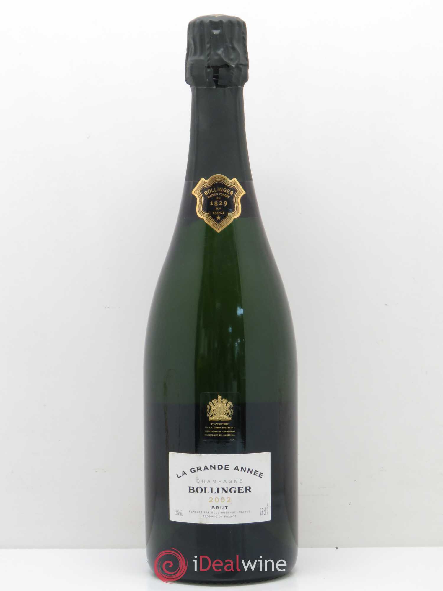 La Grande Année Brut Bollinger 2002 - Lot de 1 bouteille - 0