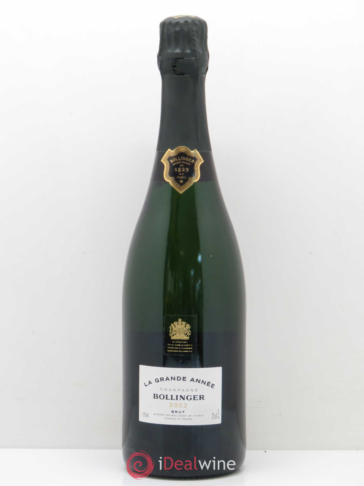 La Grande Année Brut Bollinger 2002 - Lot de 1 bouteille - 0