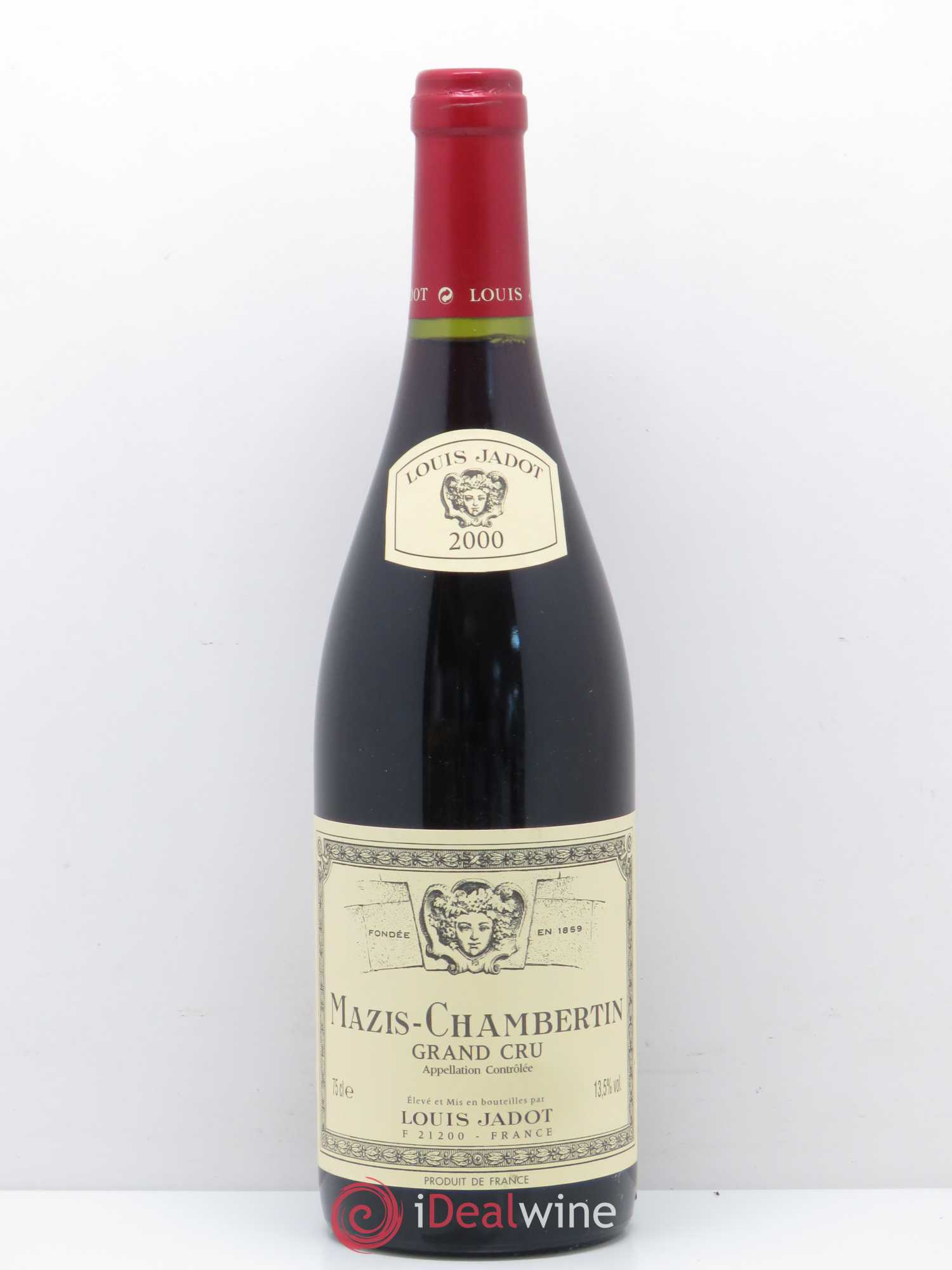 Mazis-Chambertin Grand Cru Maison Louis Jadot 2000 - Lot de 1 bouteille - 0