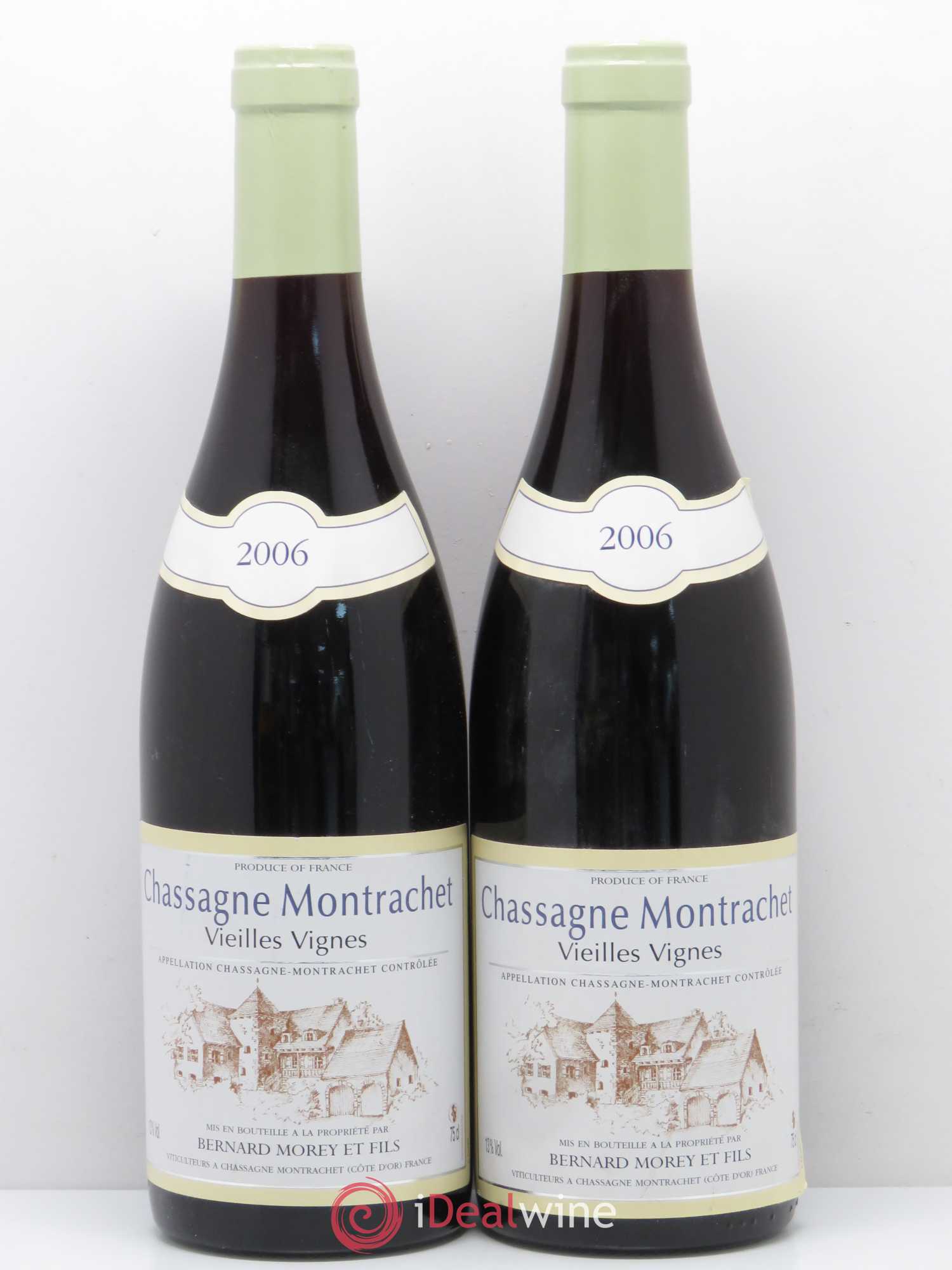 Chassagne-Montrachet Vieilles Vignes Domaine Bernard Morey 2006 - Posten von 2 Flaschen - 0