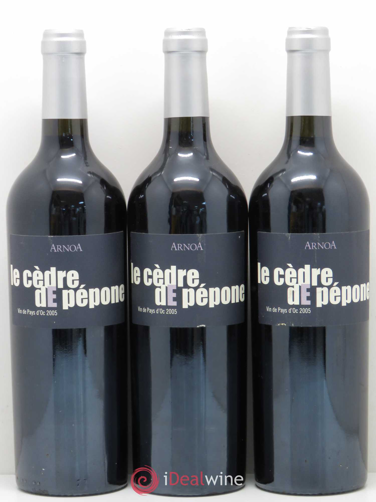 Pays d'Oc Le Cèdre de Pépone Arnoa 2005 - Posten von 3 Flaschen - 0