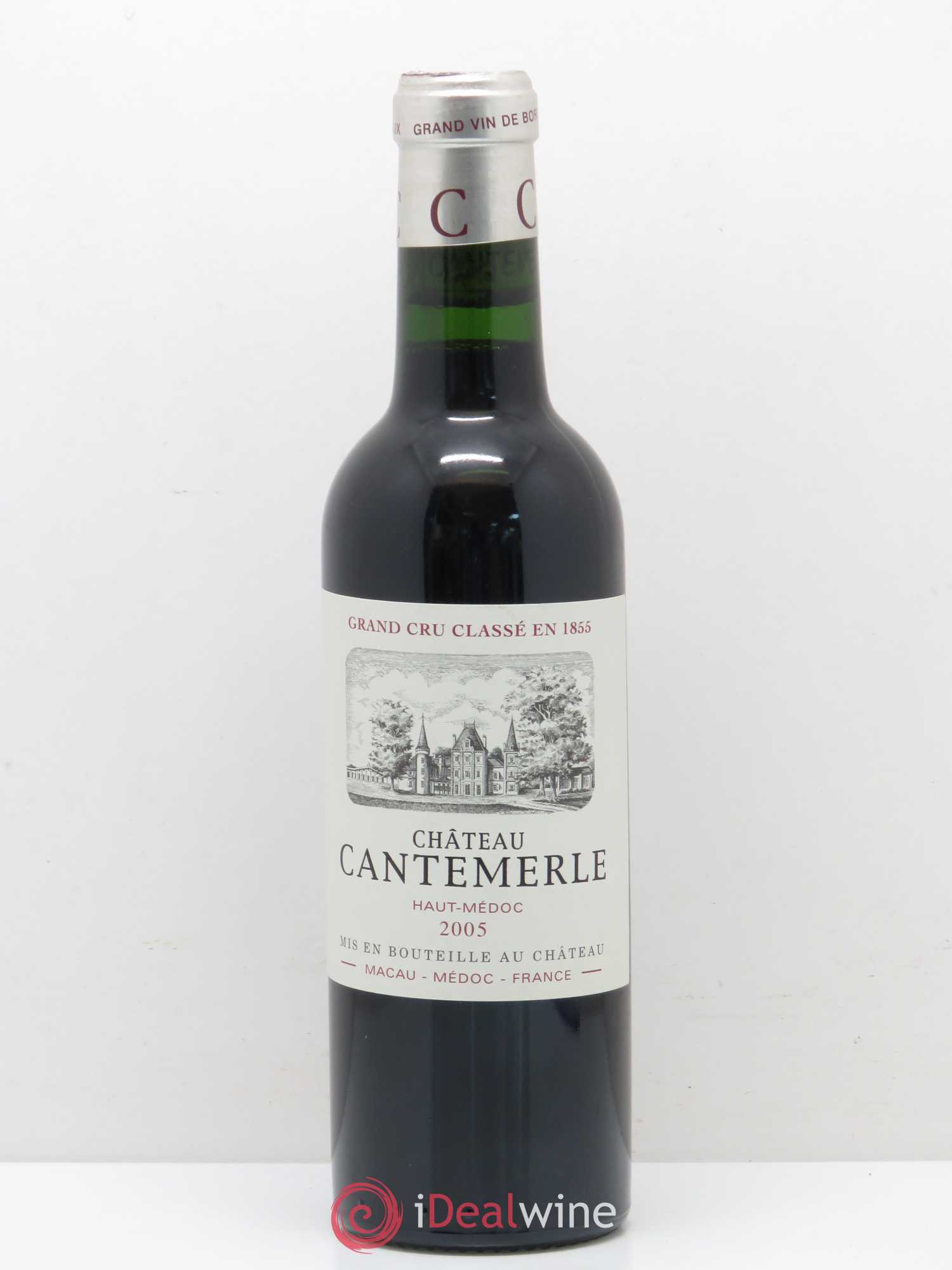 Château Cantemerle 5ème Grand Cru Classé 2005 - Lot de 1 demi bouteille - 0