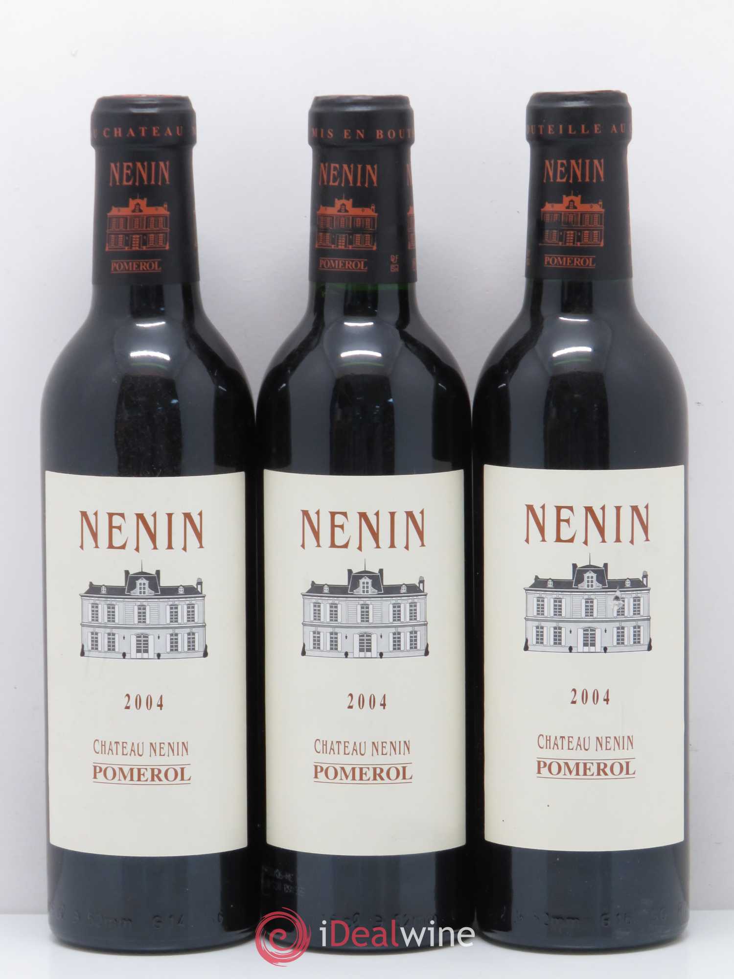 Château Nenin 2004 - Lot de 3 demi bouteilles - 0