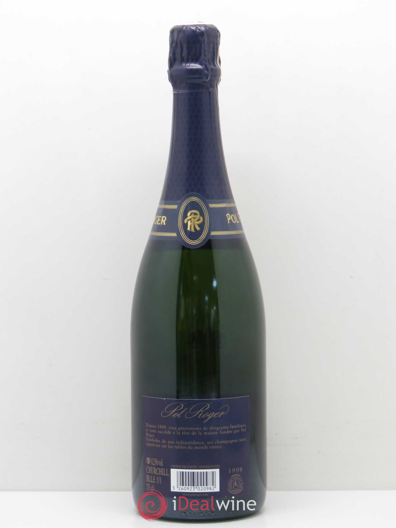 Cuvée Winston Churchill Pol Roger 1998 - Lot de 1 bouteille - 1