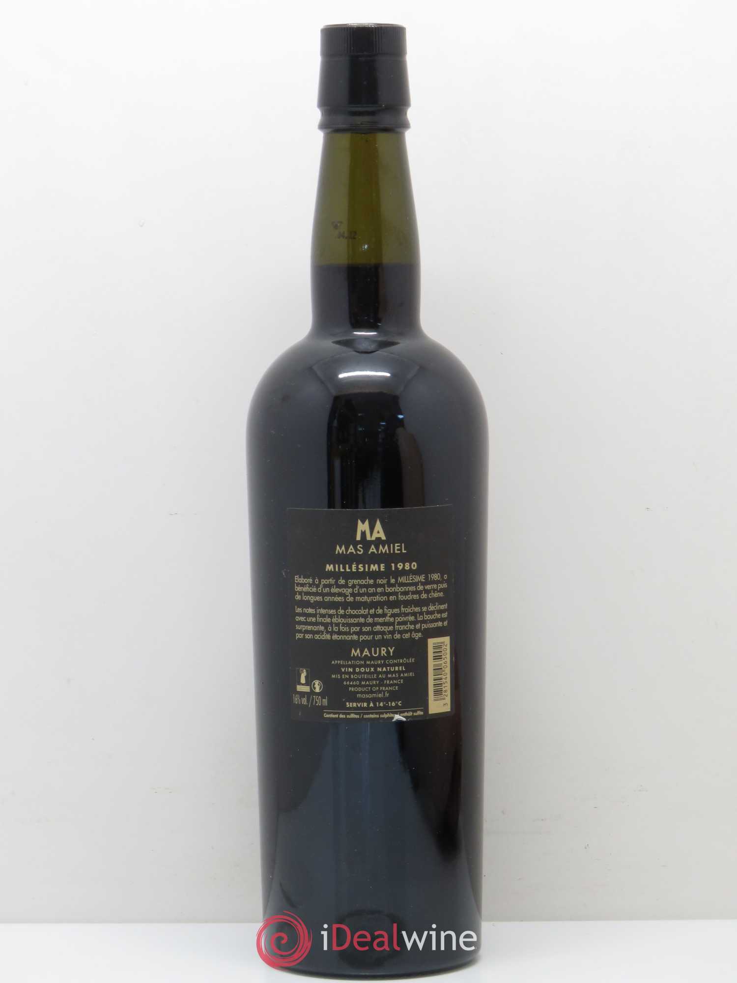Maury Mas Amiel 1980 - Lot de 1 bouteille - 1
