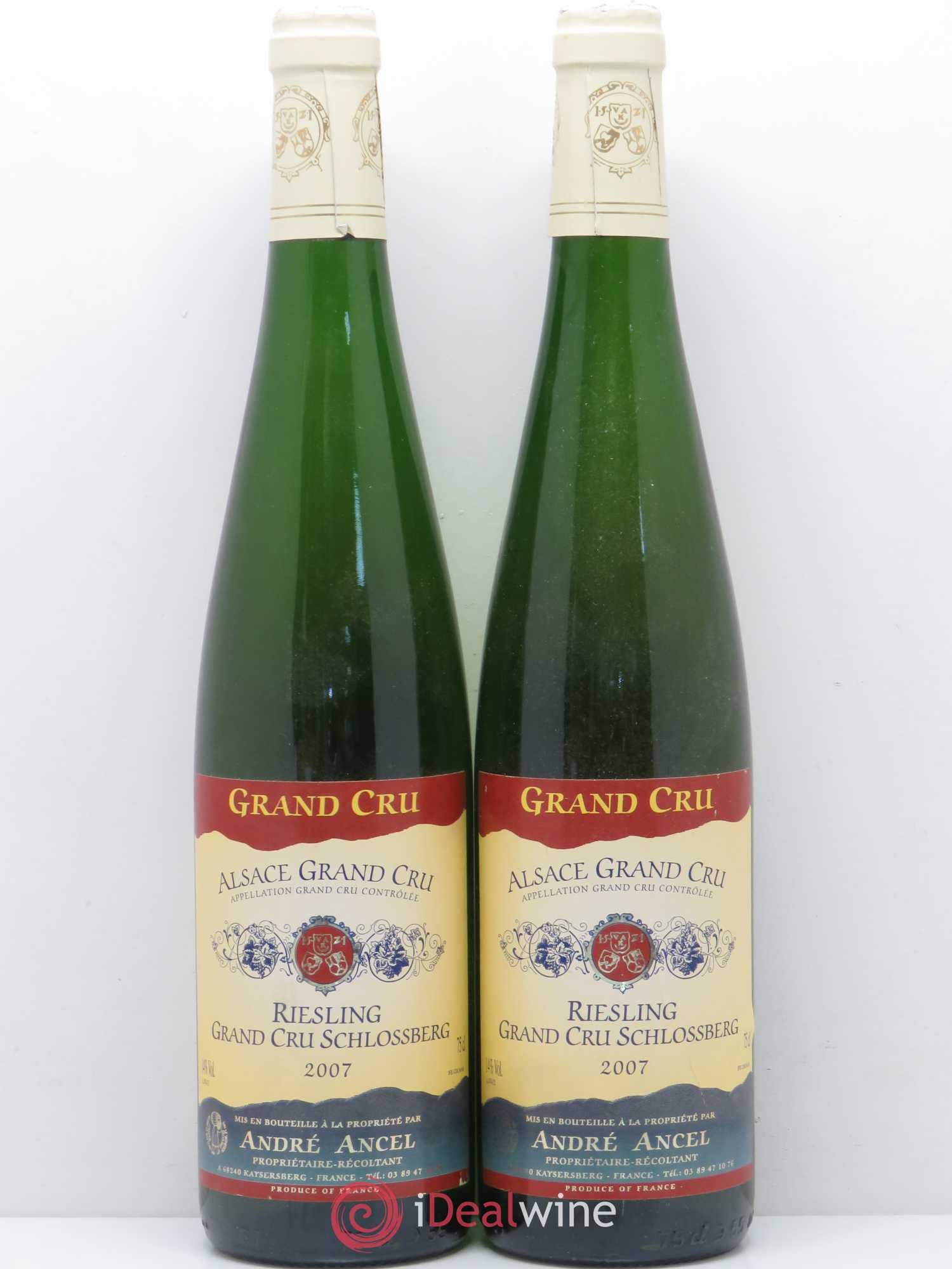 Riesling Grand Cru Schlosseberg Domaine André Ancel 2007 - Posten von 2 Flaschen - 0