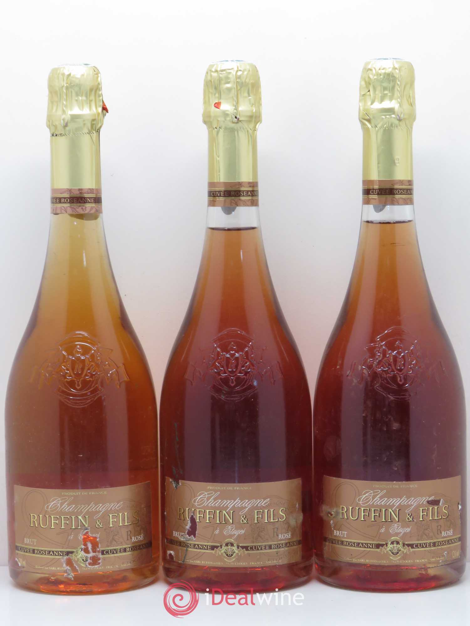 Champagne - Ruffin cuvée Roseanne - Lot de 3 bouteilles - 0
