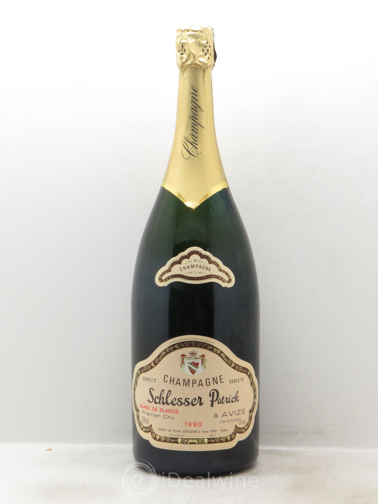 Champagne P Schlesser GC Avize Blanc de Blancs 1990 - Posten von 1 Magnum - 0