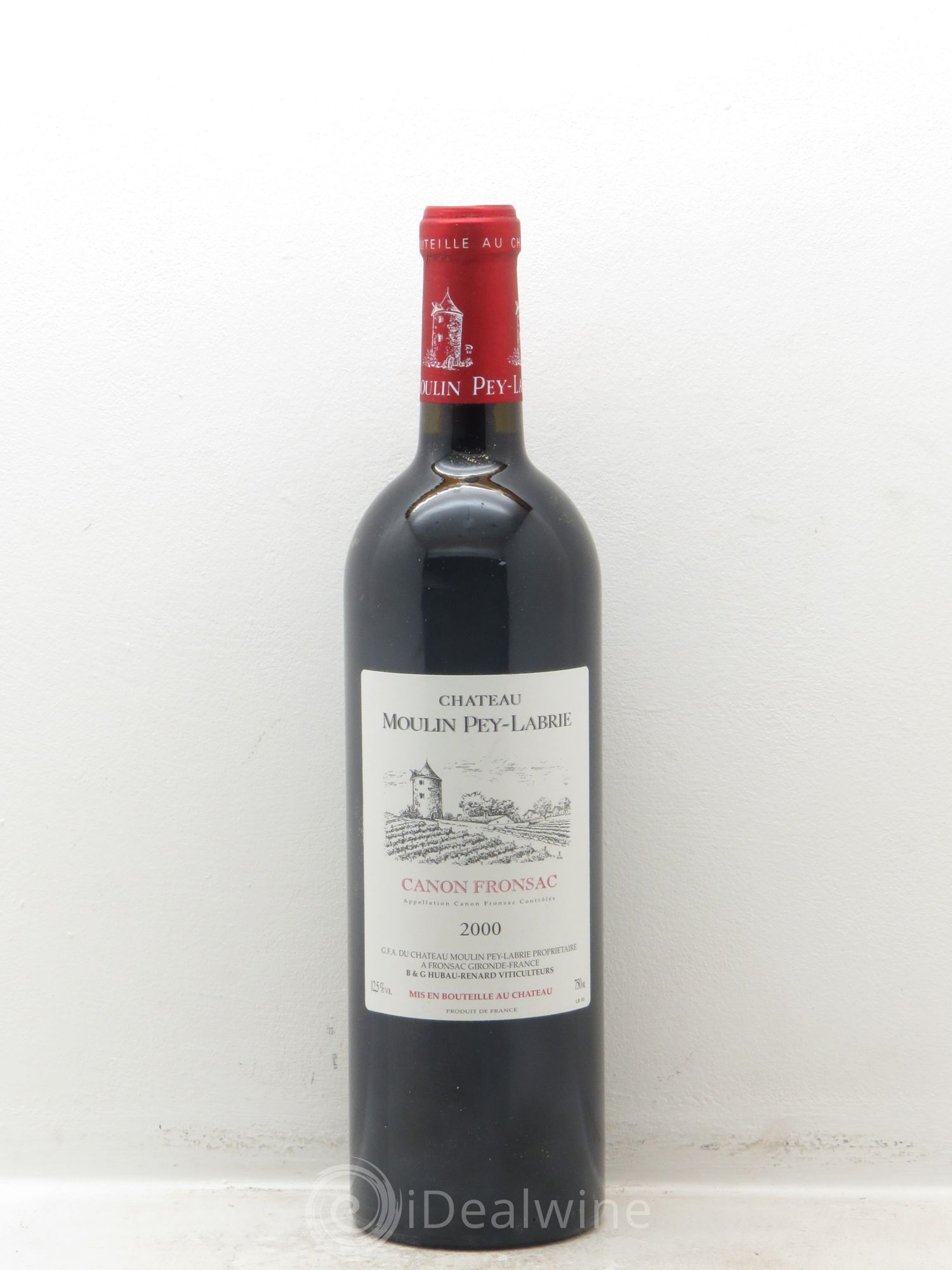 Château Moulin Pey-Labrie 2000 - Lot de 6 bouteilles - 0