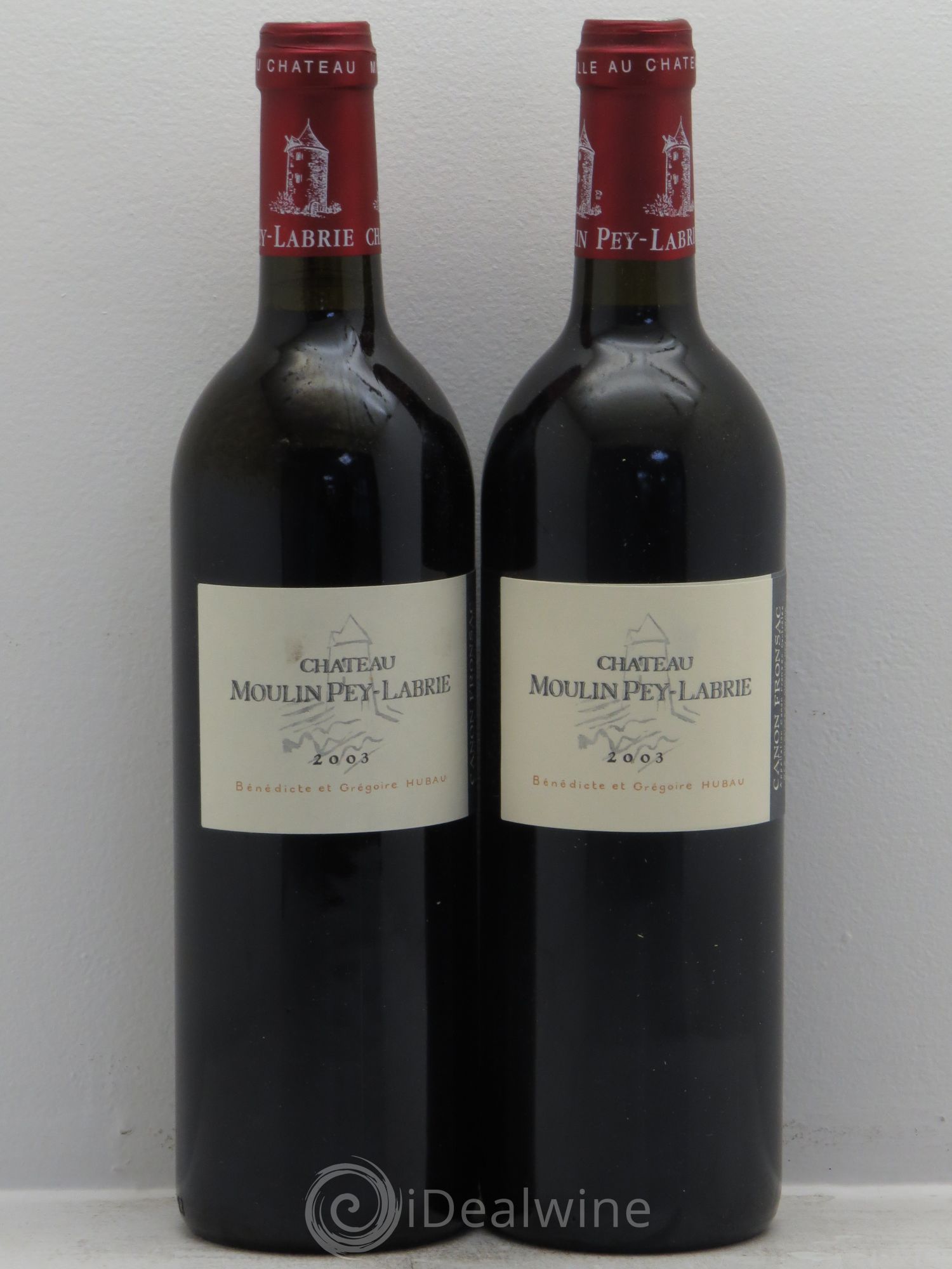 Château Moulin Pey-Labrie 2003 - Lot de 2 bouteilles - 0