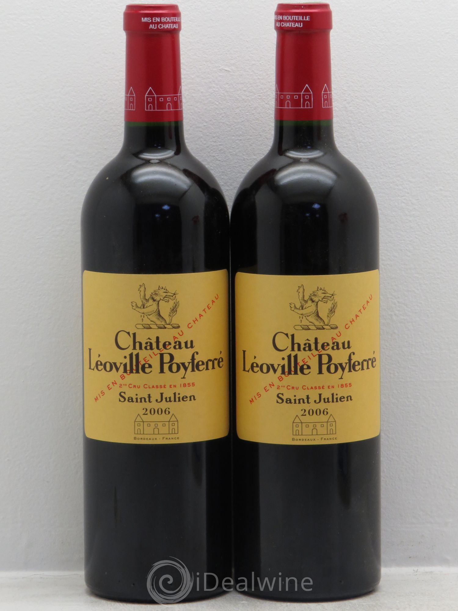 Château Léoville Poyferré 2ème Grand Cru Classé 2006 - Lot de 2 bouteilles - 0