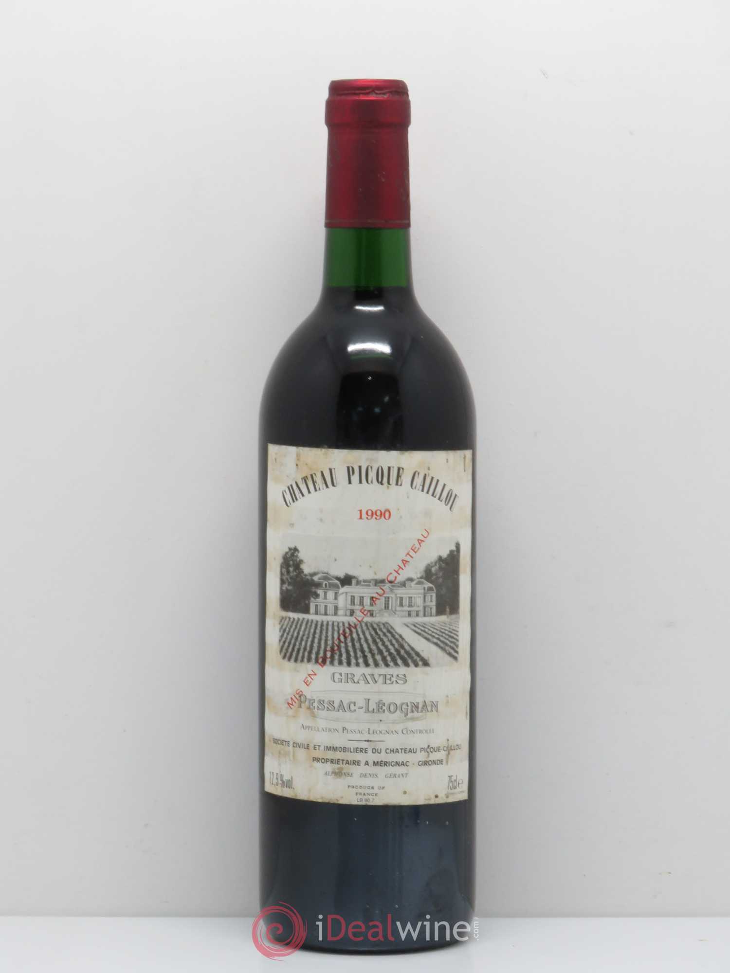 Château Picque Caillou 1990 - Lot de 1 bouteille - 0