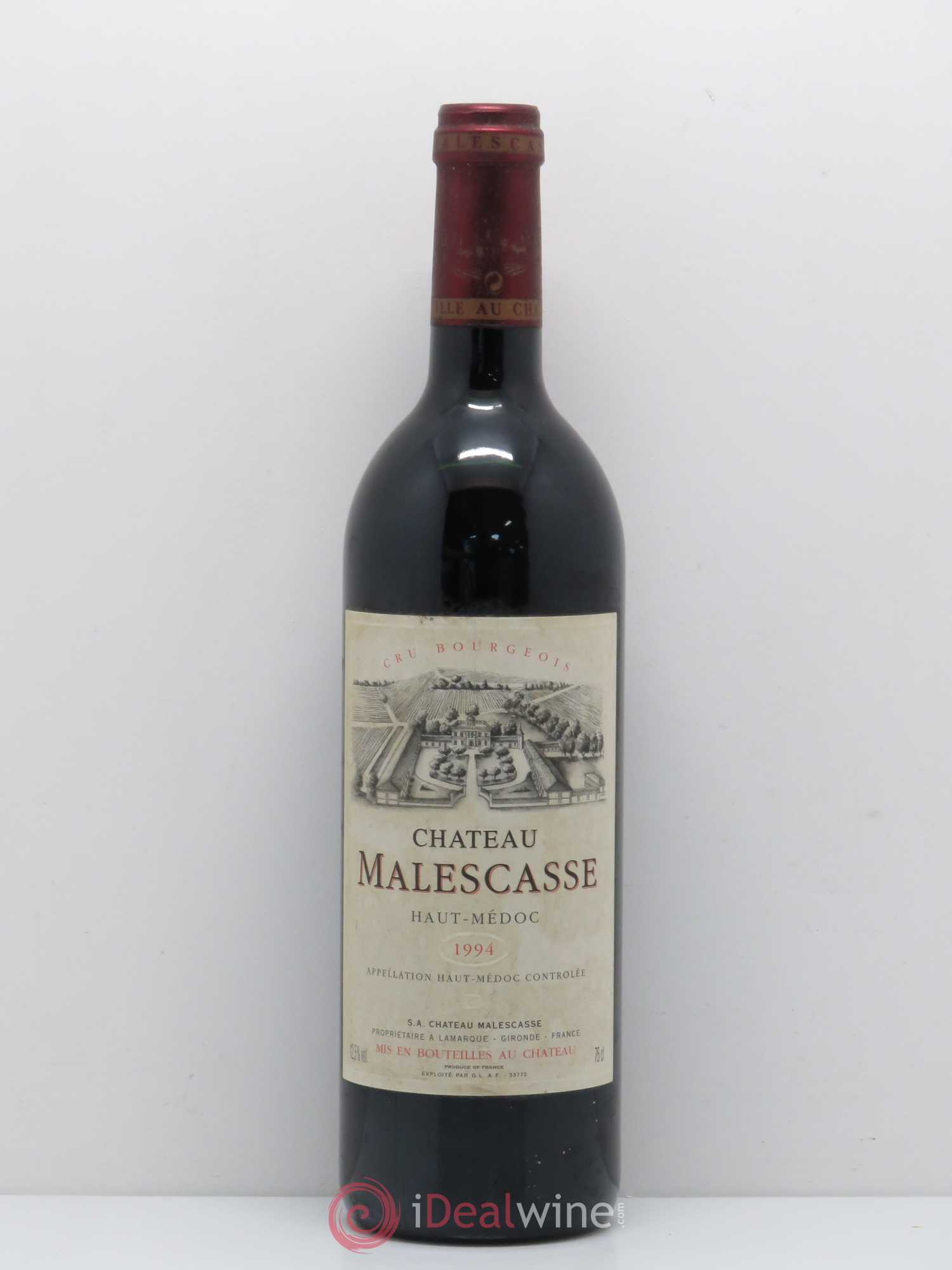 Château Malescasse Cru Bourgeois Exceptionnel 1994 - Lot de 1 bouteille - 0