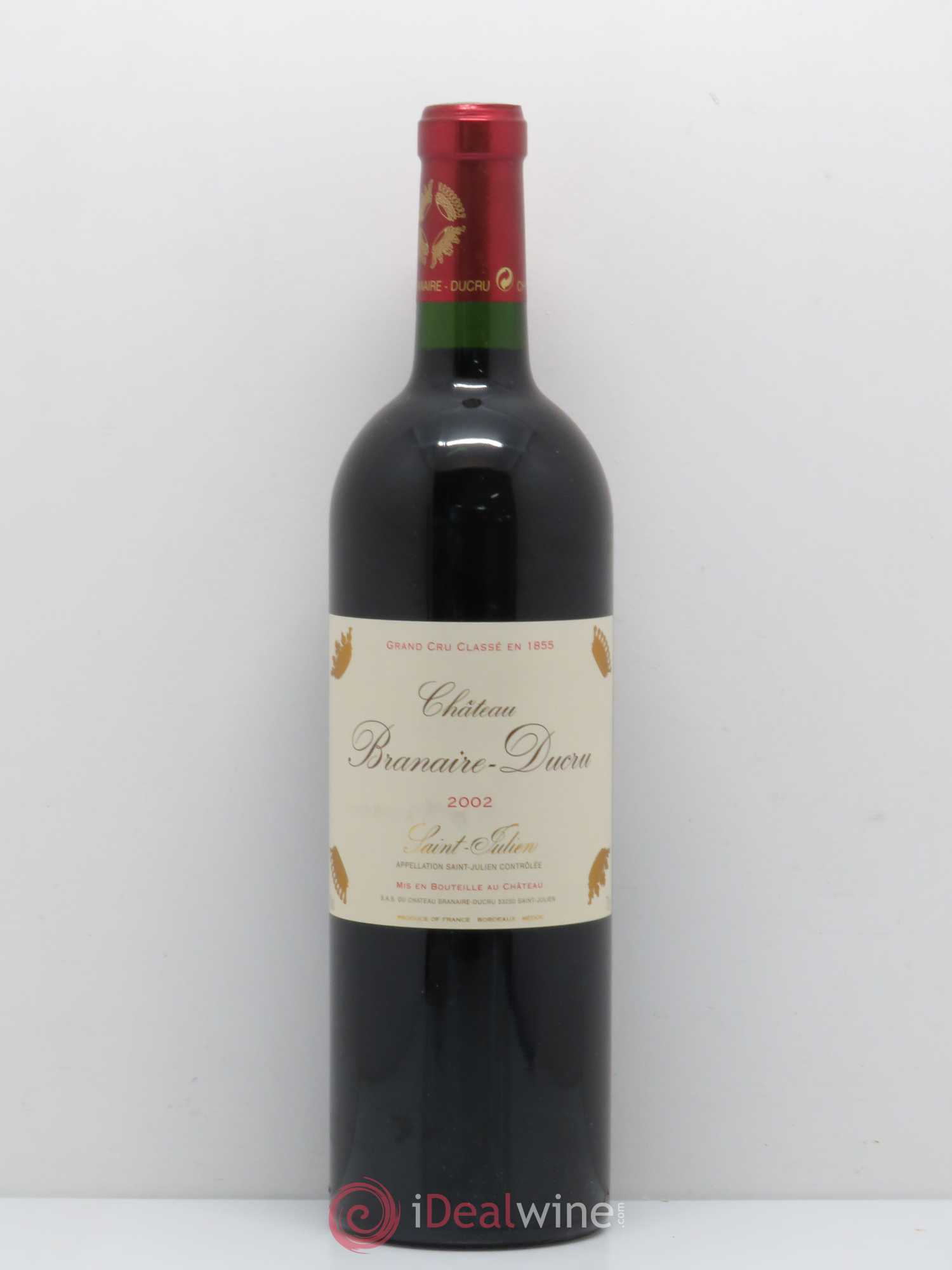 Château Branaire Ducru 4ème Grand Cru Classé 2002 - Lot de 1 bouteille - 0
