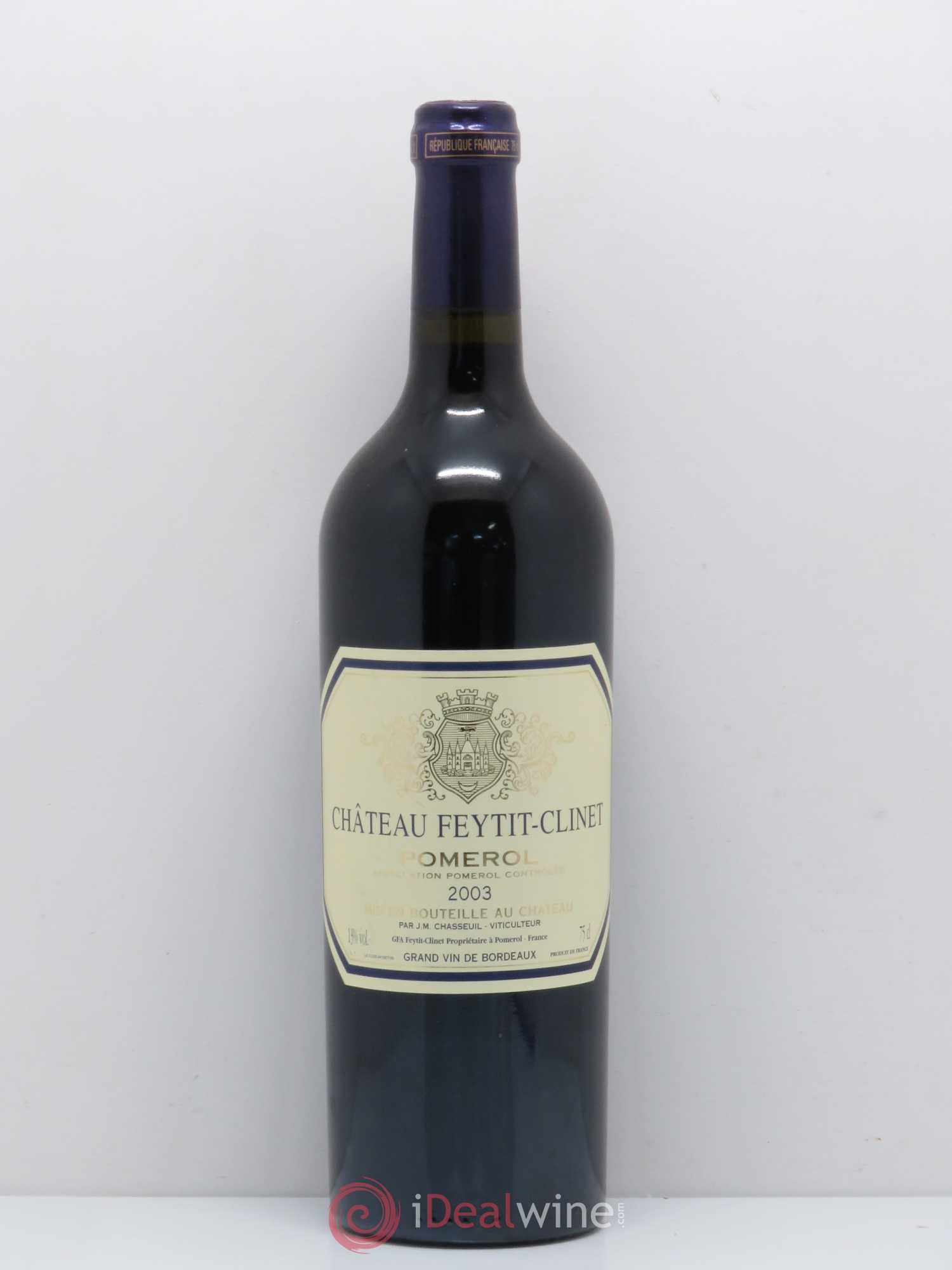 Château Feytit-Clinet 2003 - Lot de 1 bouteille - 0