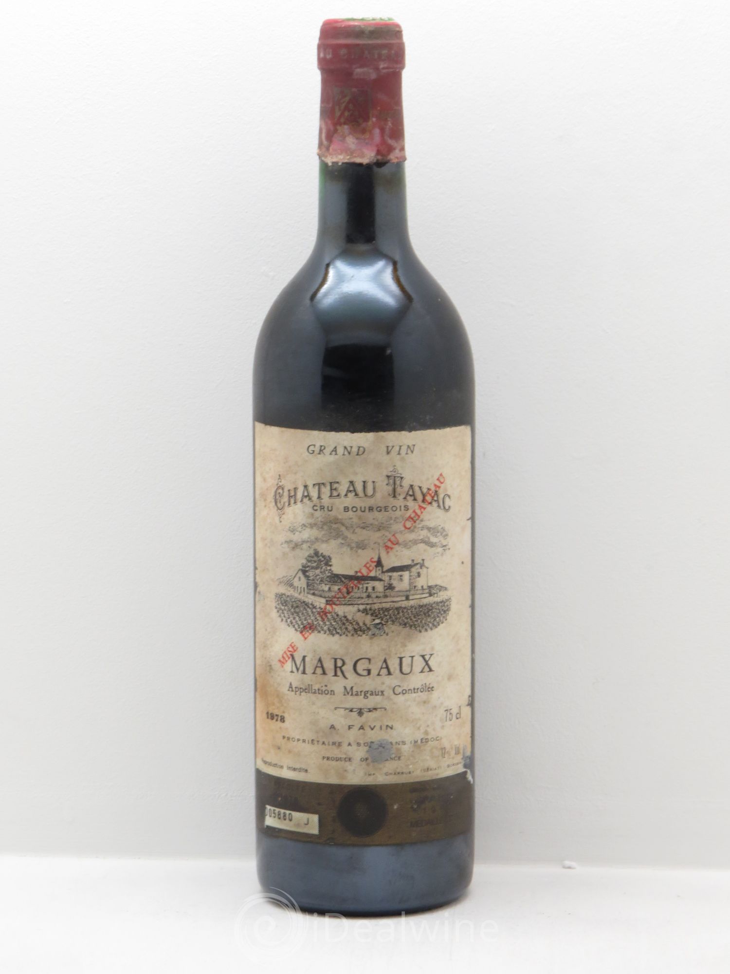 Château Tayac Cru Bourgeois 1978 - Lot de 1 bouteille - 0