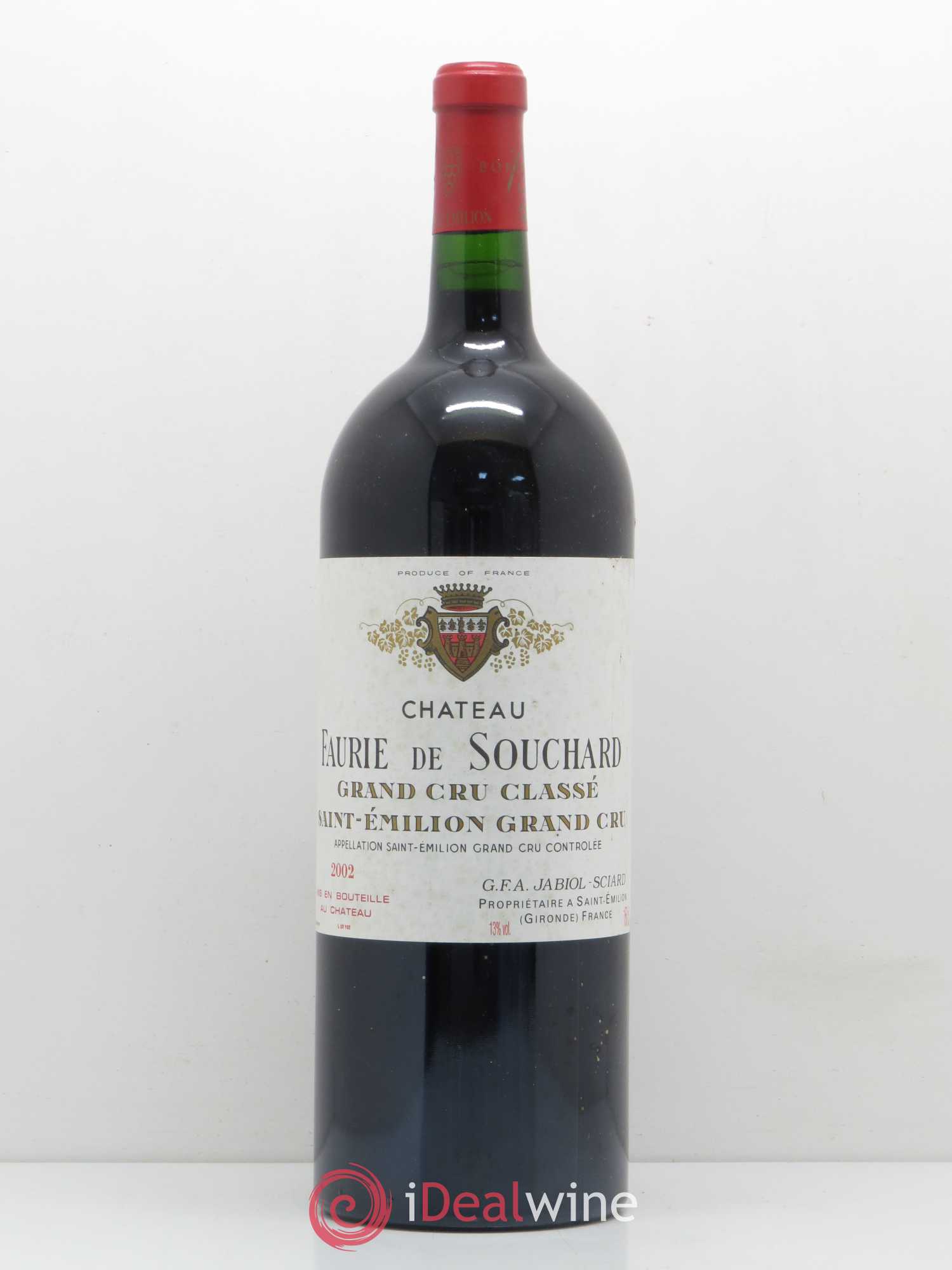 Château Faurie de Souchard Grand Cru Classé 2002 - Lot de 1 magnum - 0