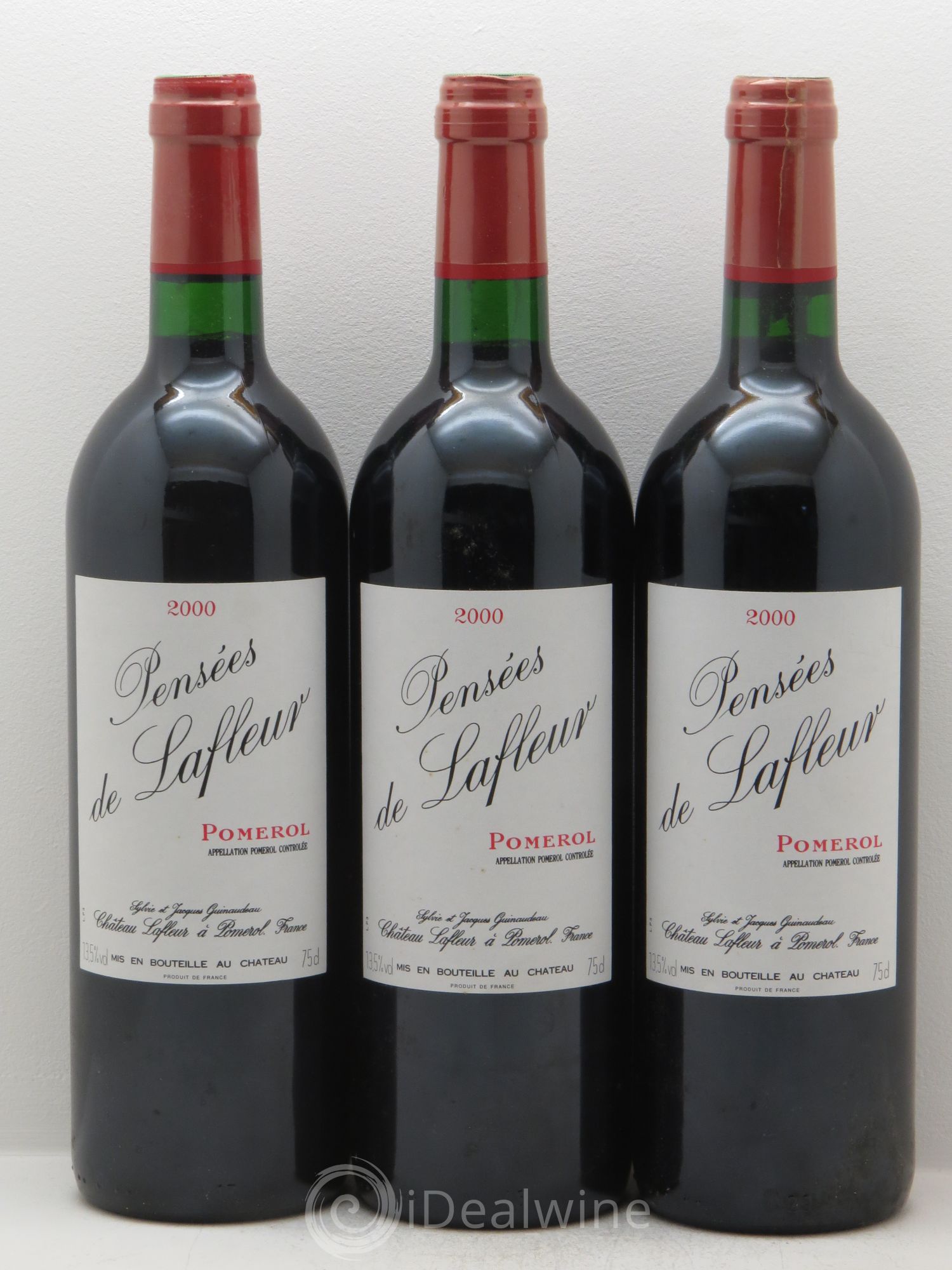 Pensées de Lafleur Second Vin 2000 - Lot de 3 bouteilles - 0