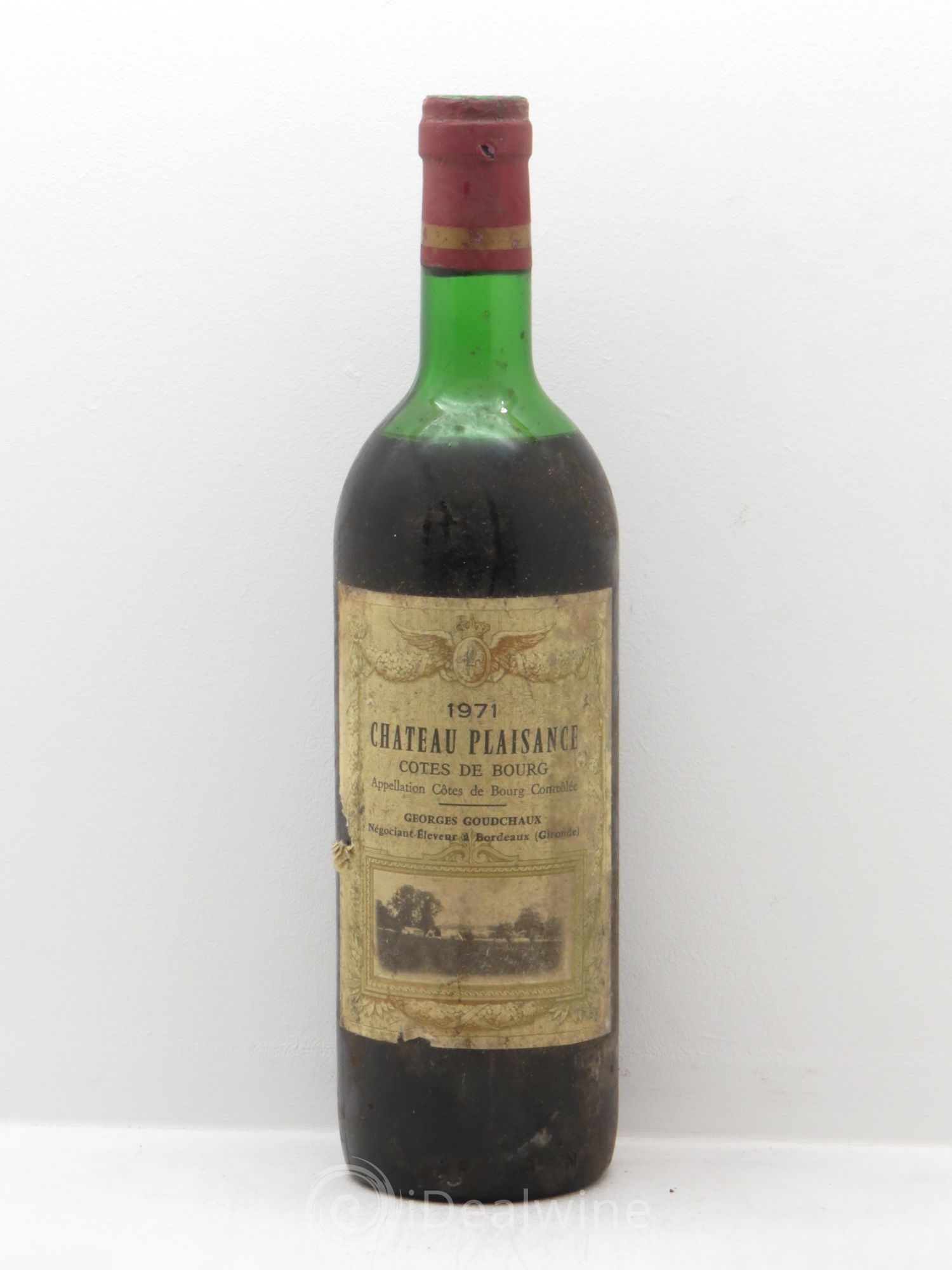 Côtes de Bourg Château Plaisance 1971 - Posten von 1 Flasche - 0