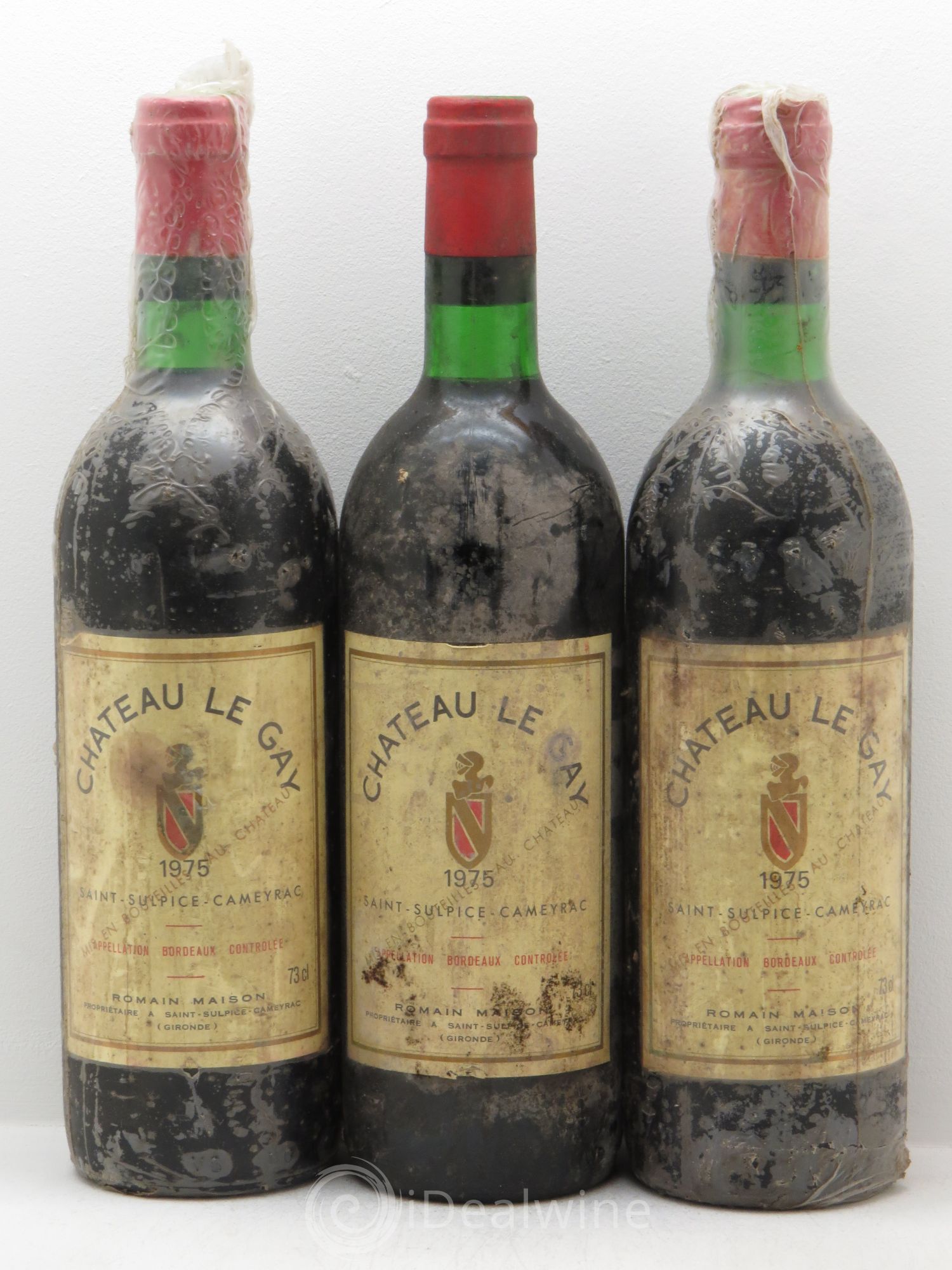 Bordeaux Château Le Gay Saint Sulpice Cameyrac (sans prix de réserve-no reserve) 1975 - Posten von 3 Flaschen - 0