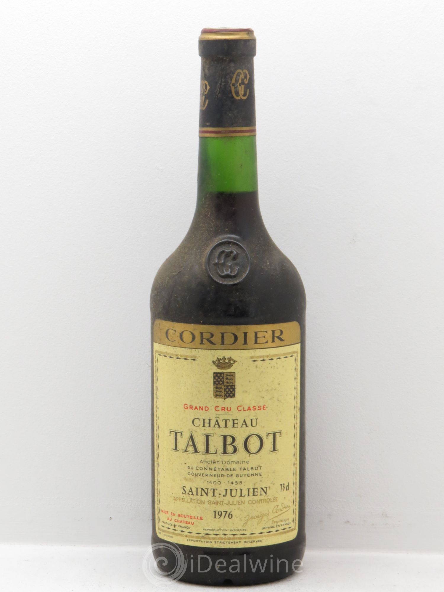 Château Talbot 4ème Grand Cru Classé 1976 - Lot de 1 bouteille - 0