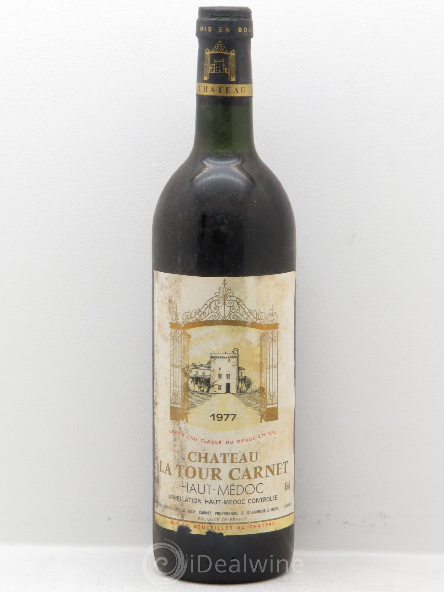 Château la Tour Carnet 4ème Grand Cru Classé 1977 - Lot de 1 bouteille - 0